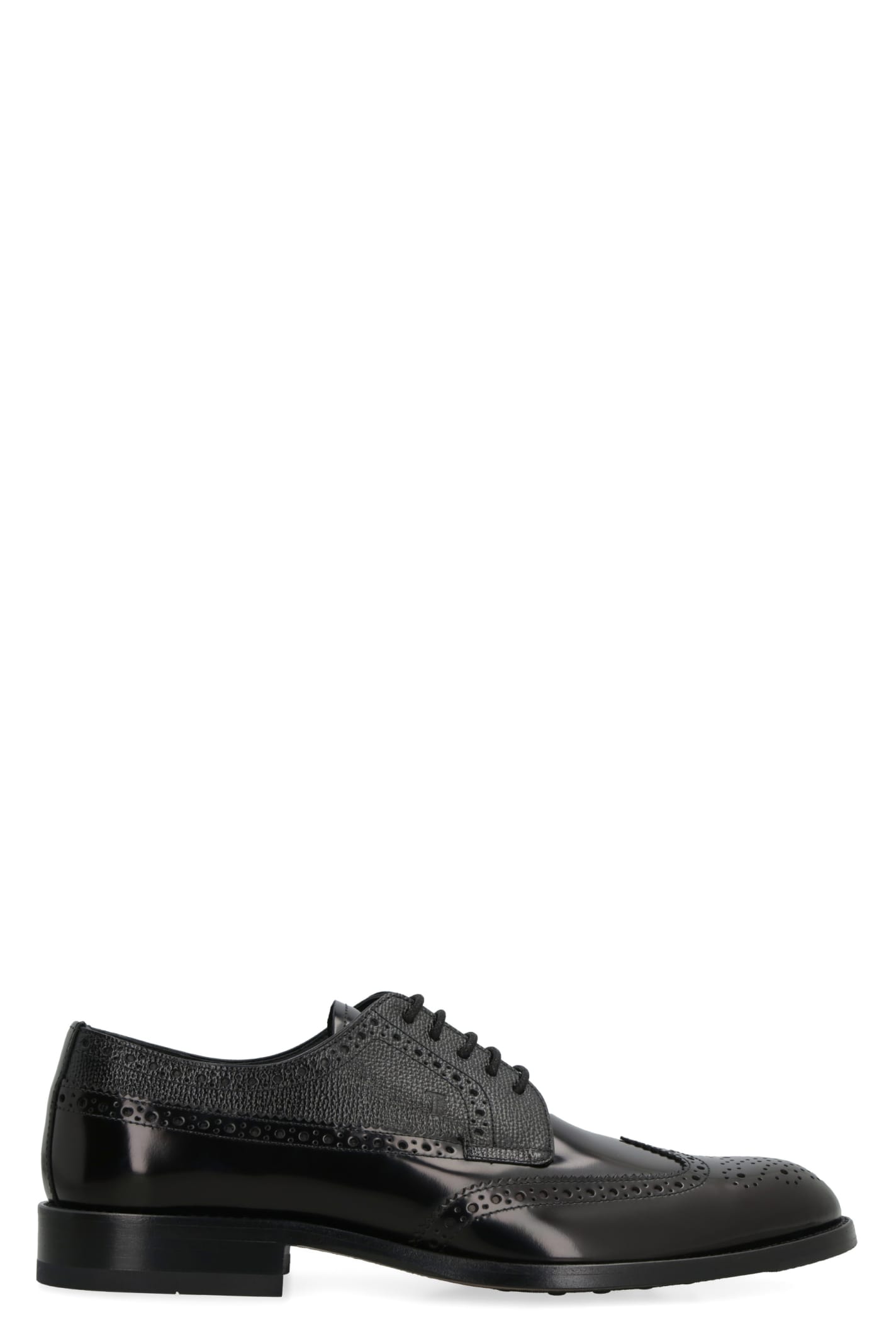 TOD'S LEATHER LACE-UP SHOES