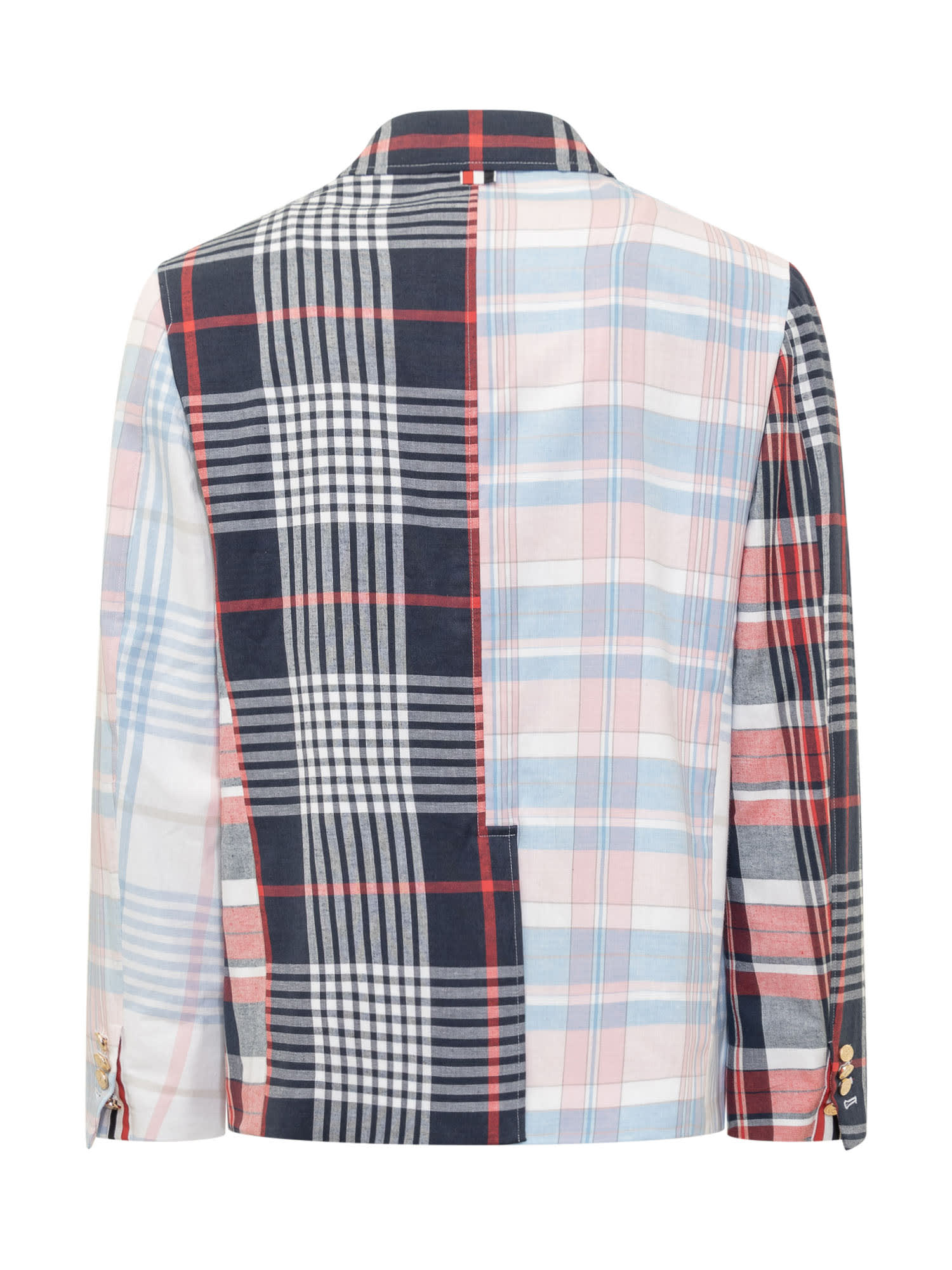 Shop Thom Browne Funmix Jacket In Rwbwht