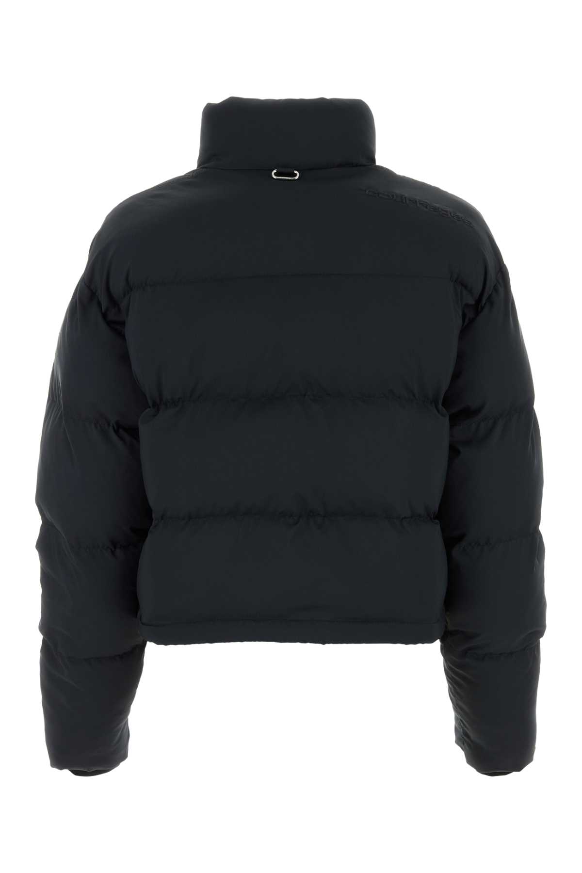 Shop Courrèges Black Polyester Padded Jacket