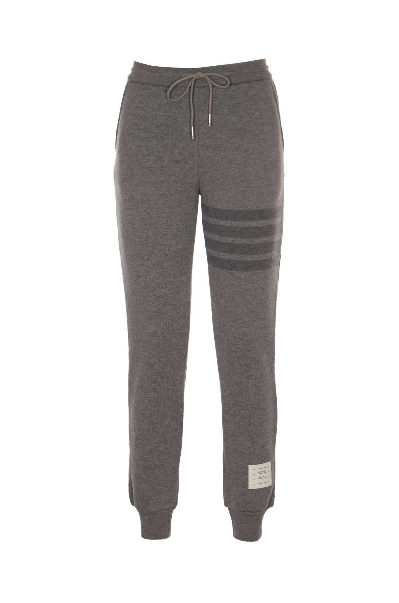Shop Thom Browne Loopsback Track Pants In Grey