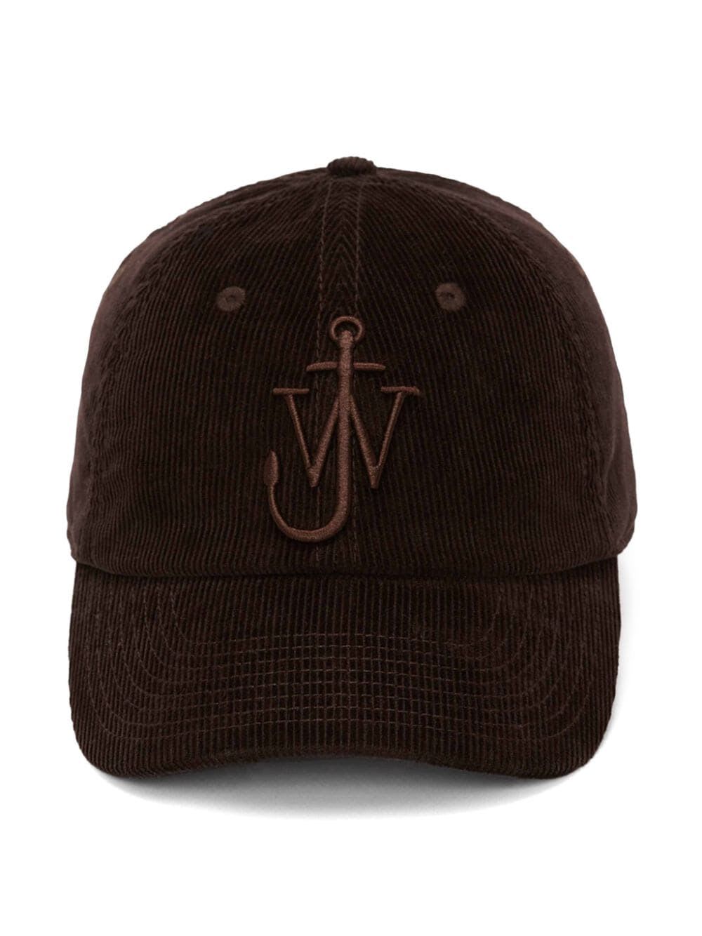 Shop Jw Anderson Basebal Cap Corduroy In Dark Brown