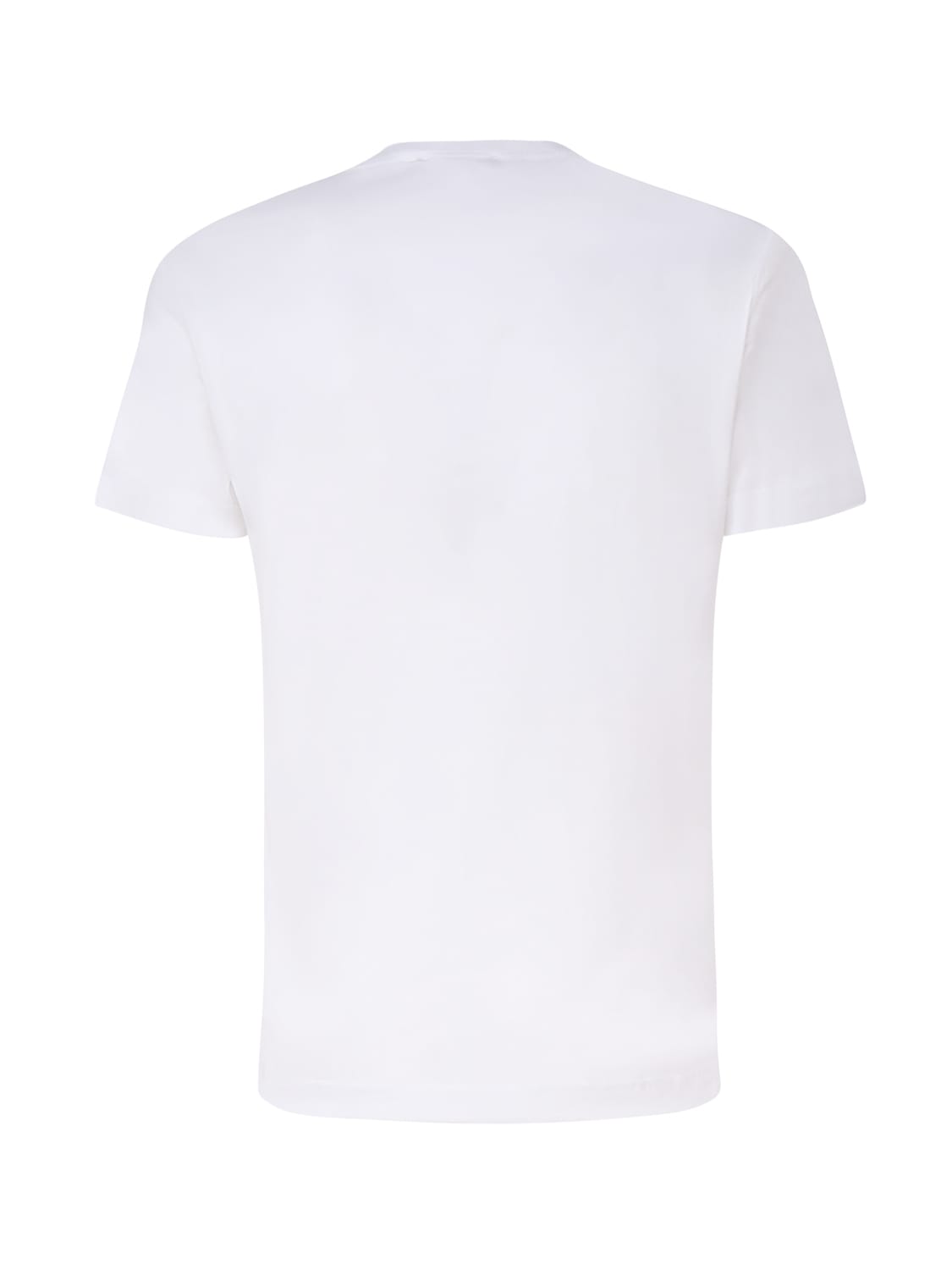 Shop Dolce & Gabbana Cotton T-shirt With Logo Plaque In White