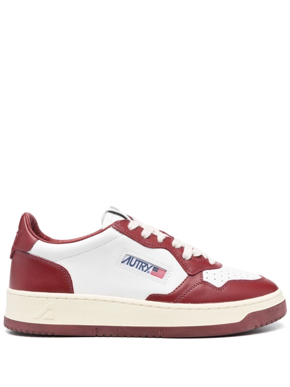 Shop Autry Medalist Low Sneakers In White Syrah