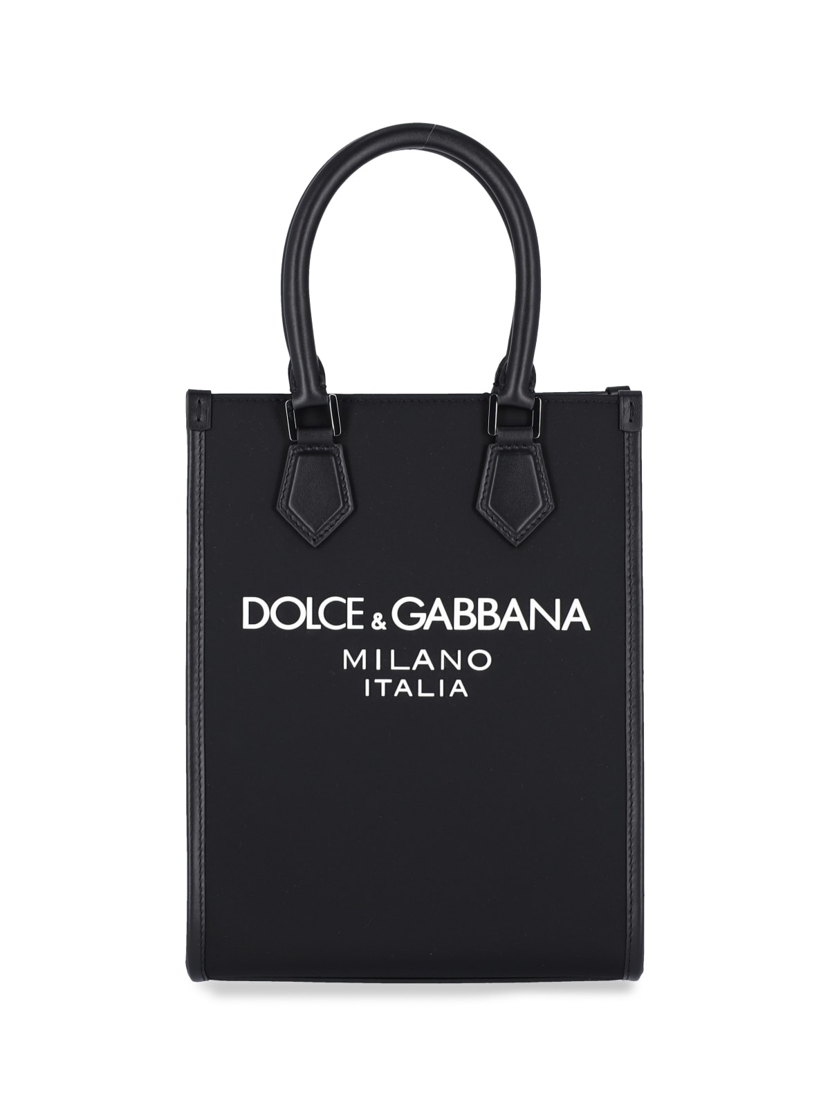 Dolce & Gabbana Logo Small Shoulder Bag In Black