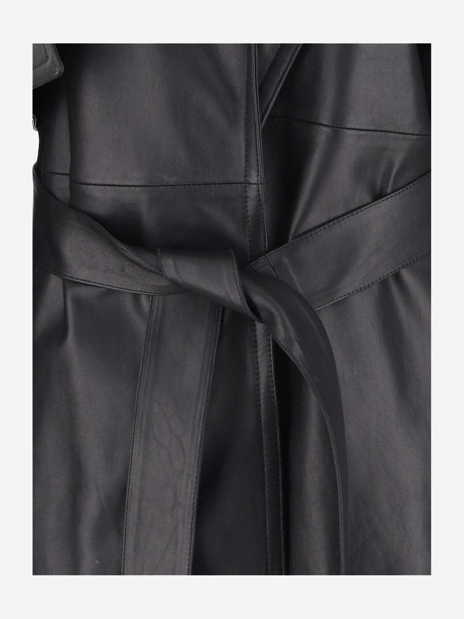 Shop Armarium Leather Jacket In Black