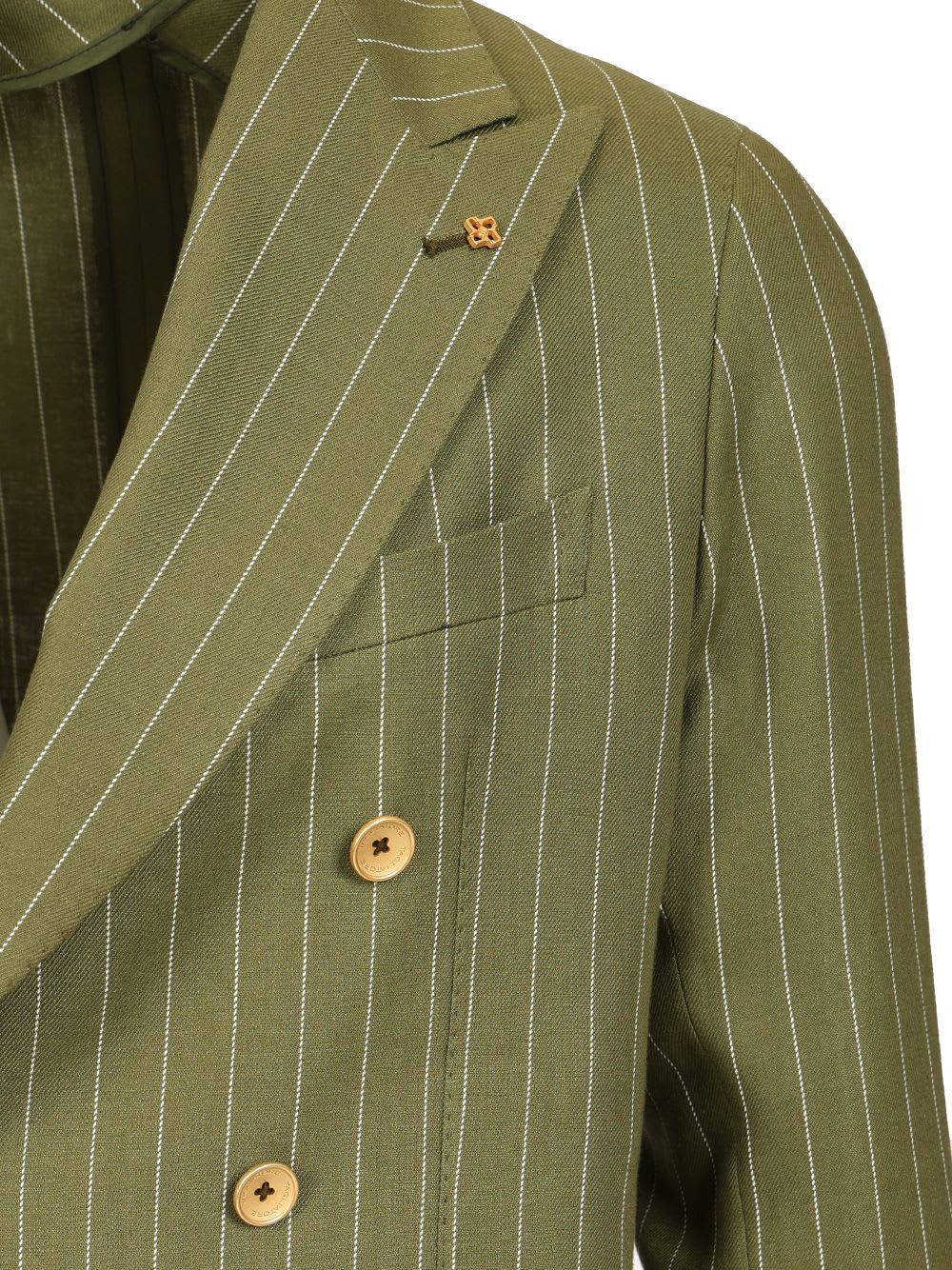 Shop Tagliatore Ecru Montecarlo Jacket In Green