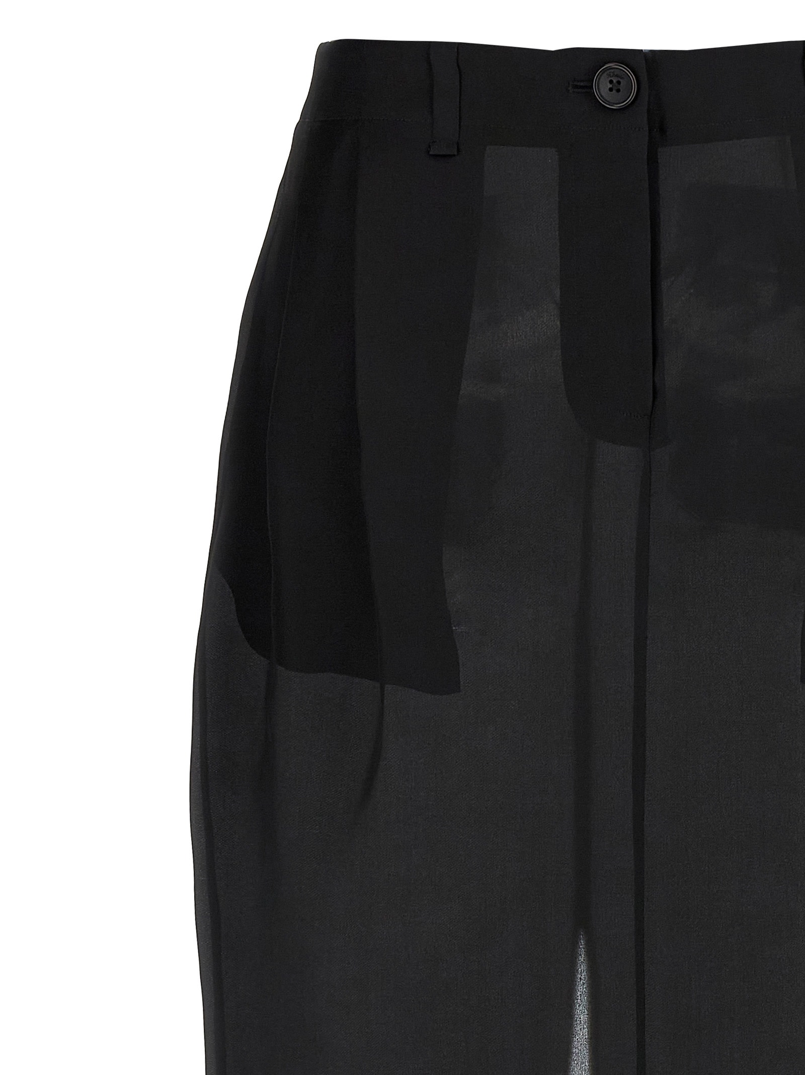 Khaite Lucian Maxi Silk Skirt In Black