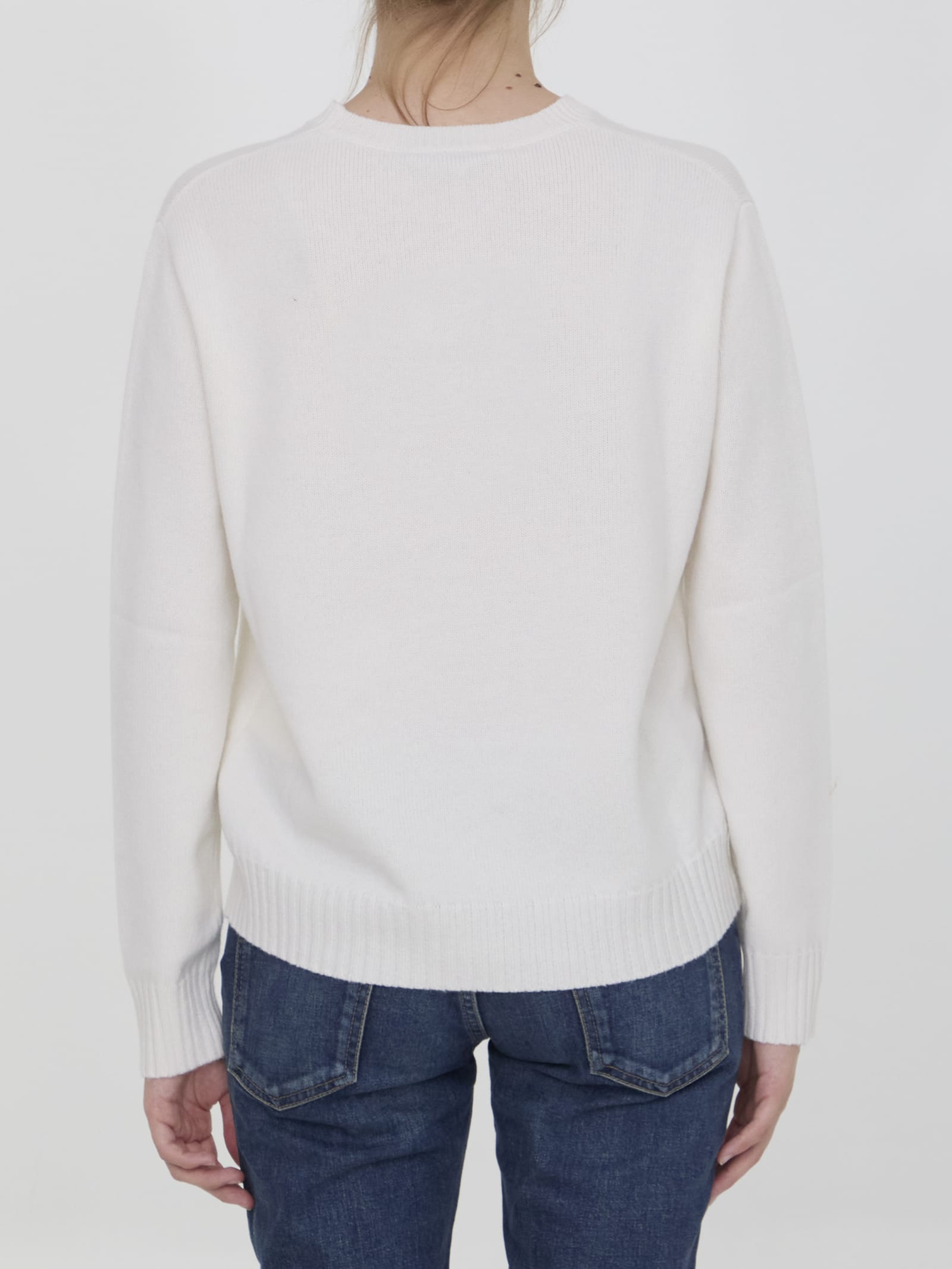 Shop Max Mara Viglio Jumper In White