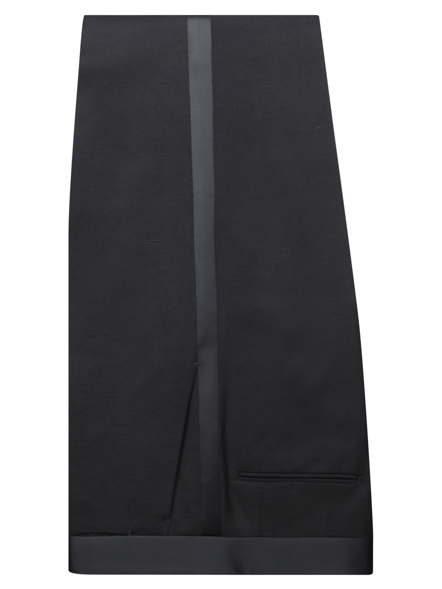 Lardini Black Silk Tuxedo Suit In Black
