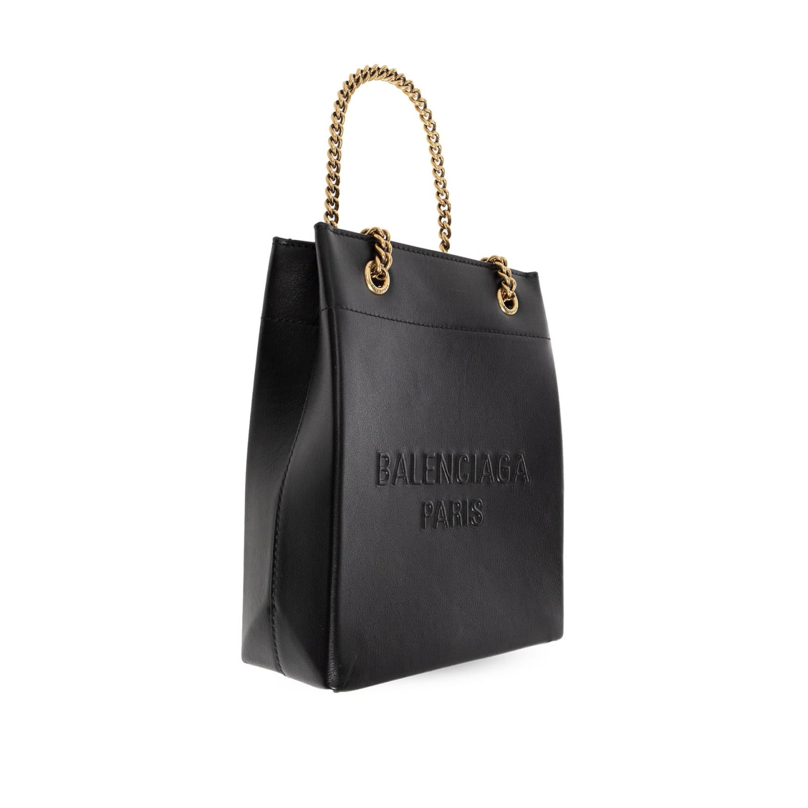 Shop Balenciaga Logo Bag In Black