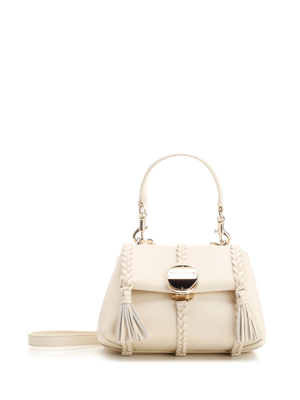 Chloé Penelope Small Handle Bag In Neutral
