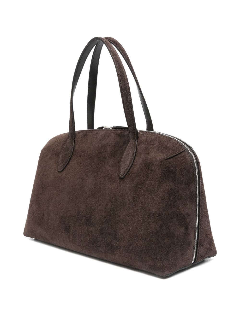 Totême Suede Leather Shoulder Tote Bag In Brown