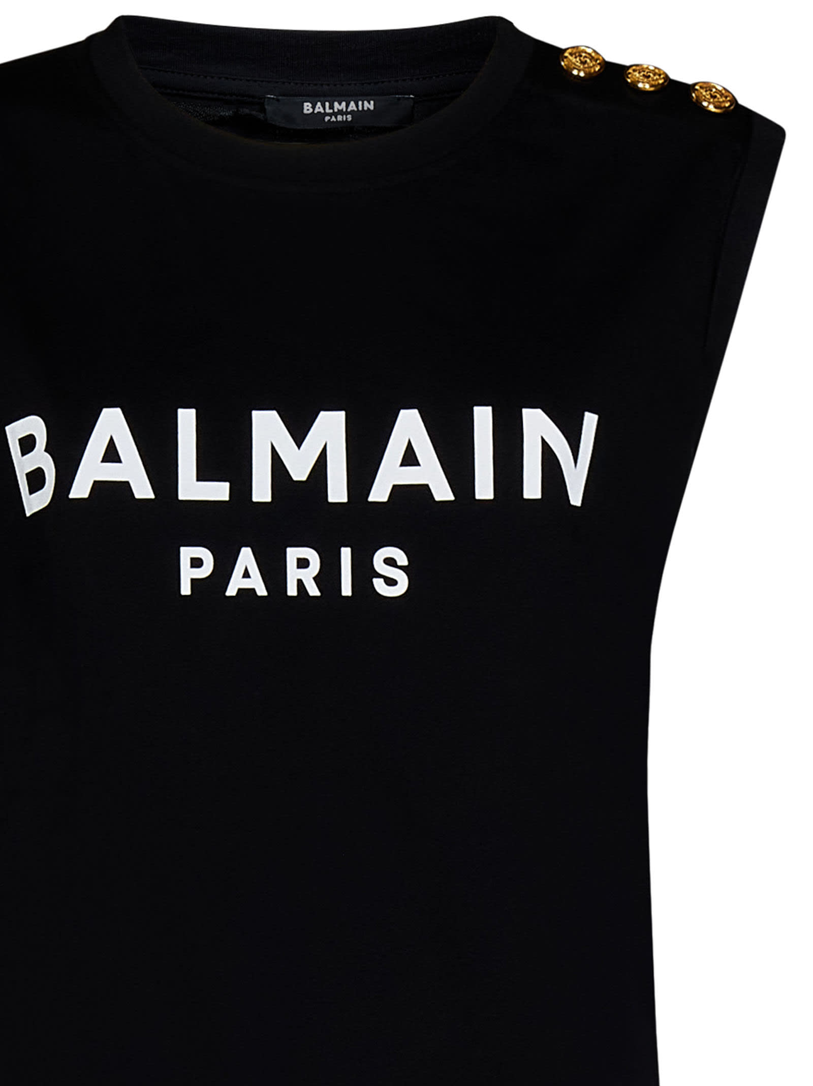 Shop Balmain Paris T-shirt In Black