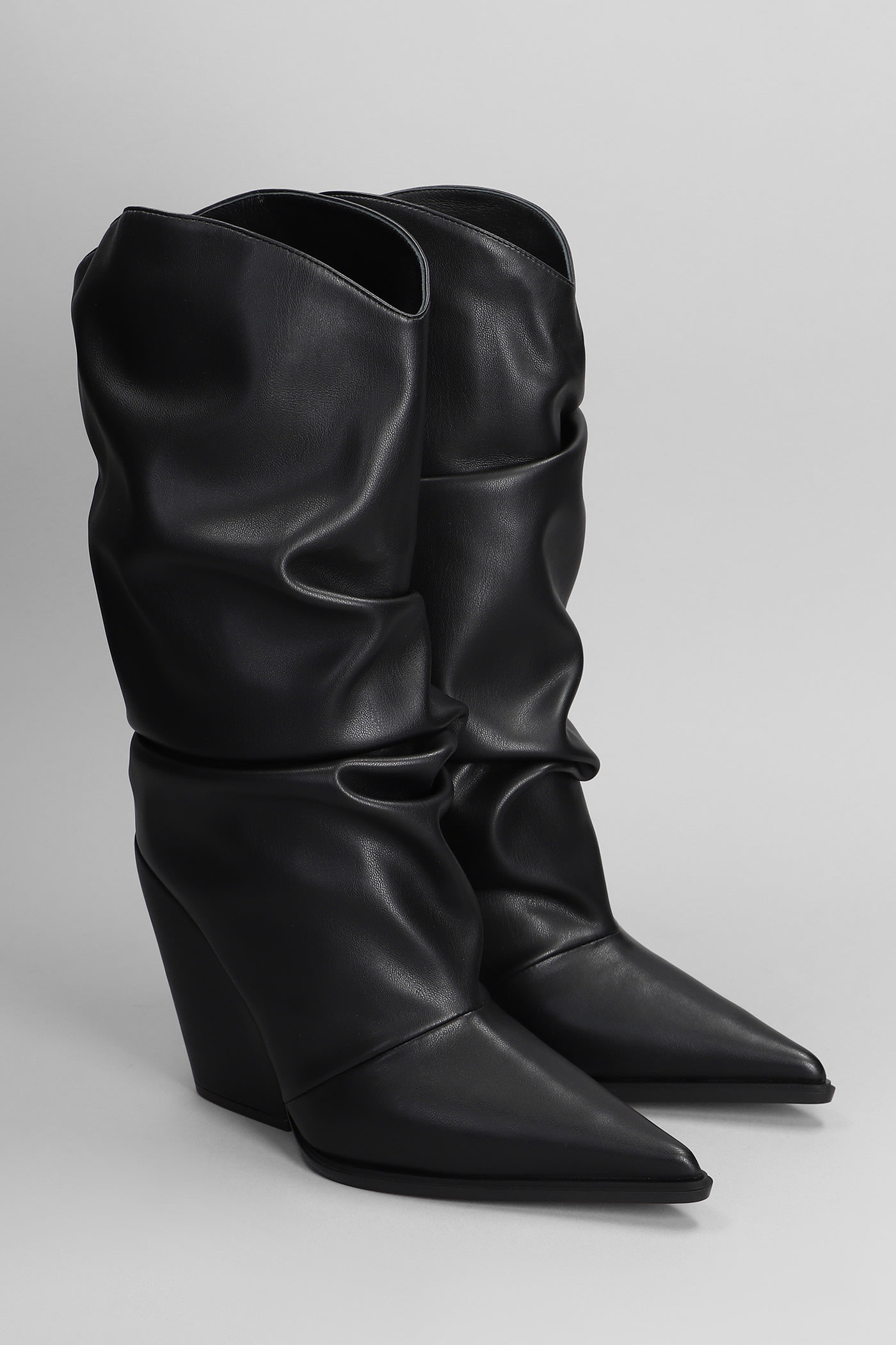 Shop Alexandre Vauthier Boots In Black Leather