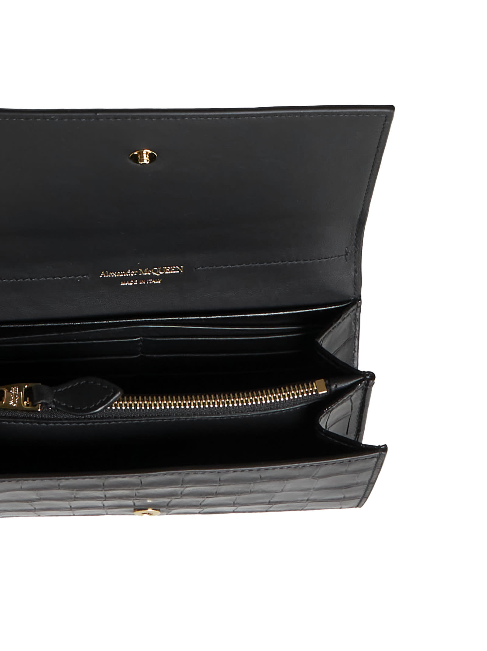 Shop Alexander Mcqueen Wallet In Black