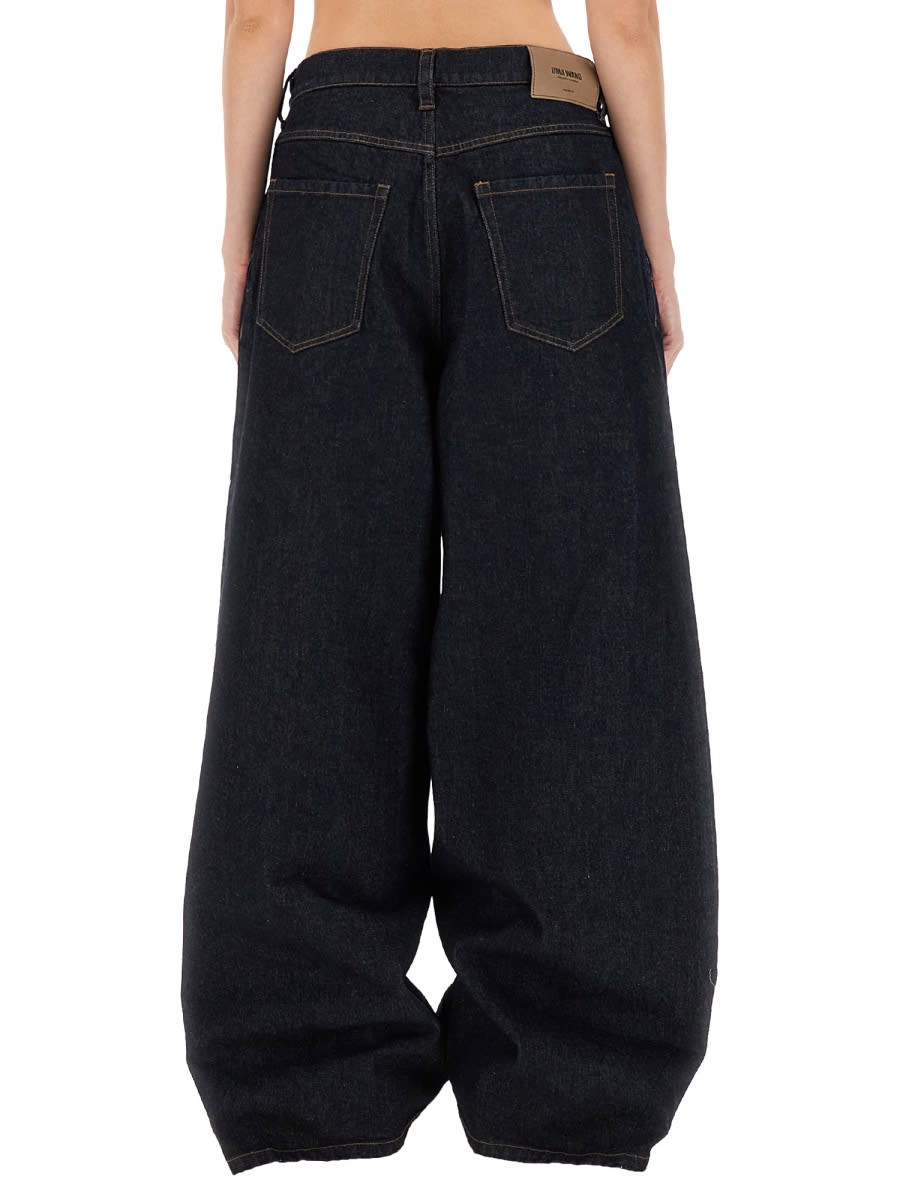 Uma Wang Denim "pod" Pants In Black