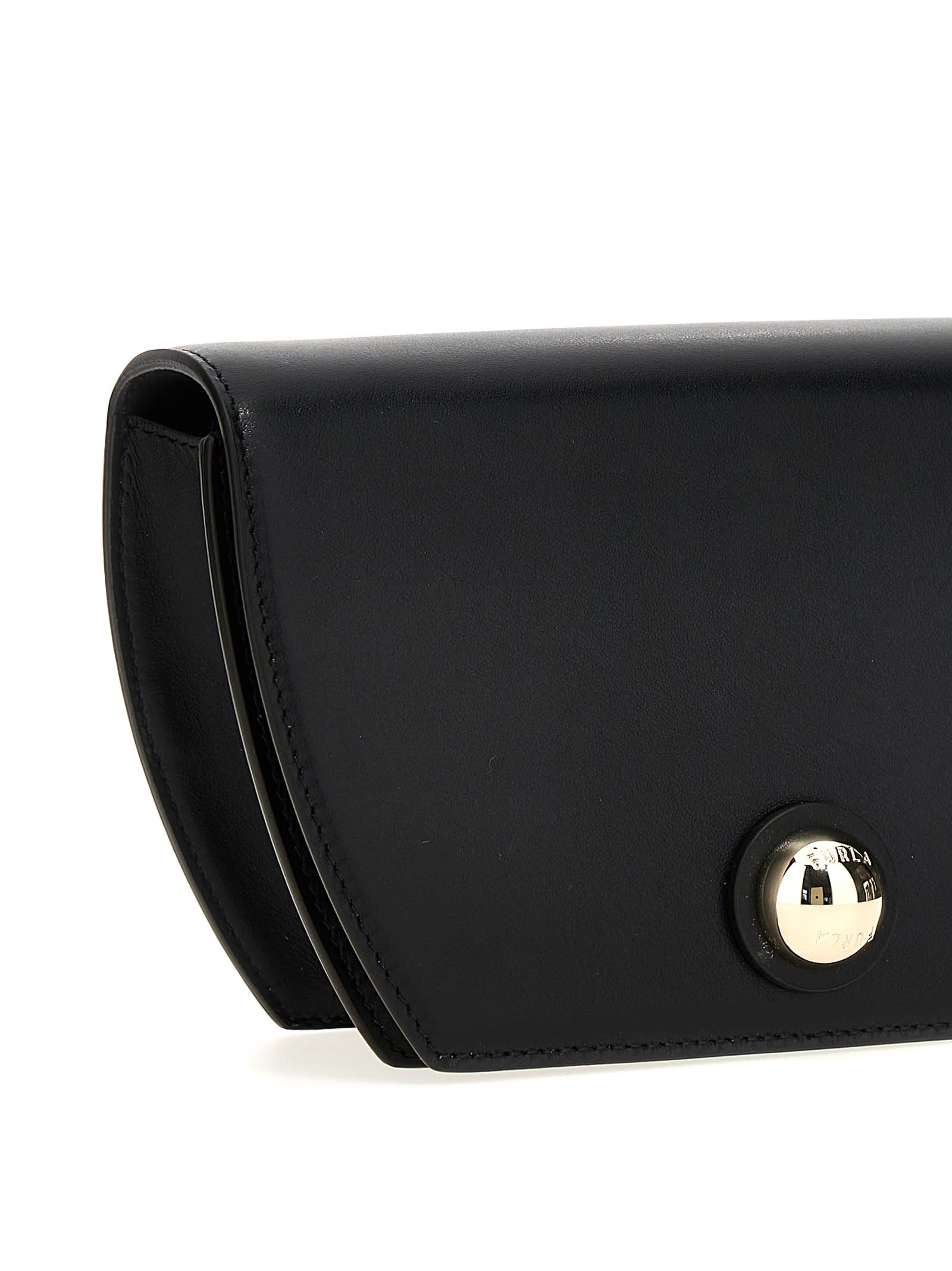 Shop Furla Sfera Mini Crossbody Bag In Black