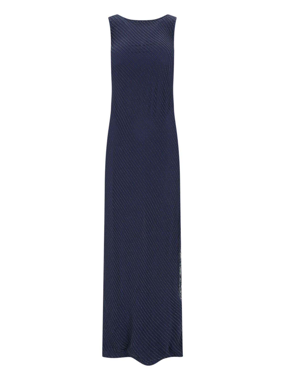 Shop Polo Ralph Lauren Zakaria Studs Maxi Dress In Blue