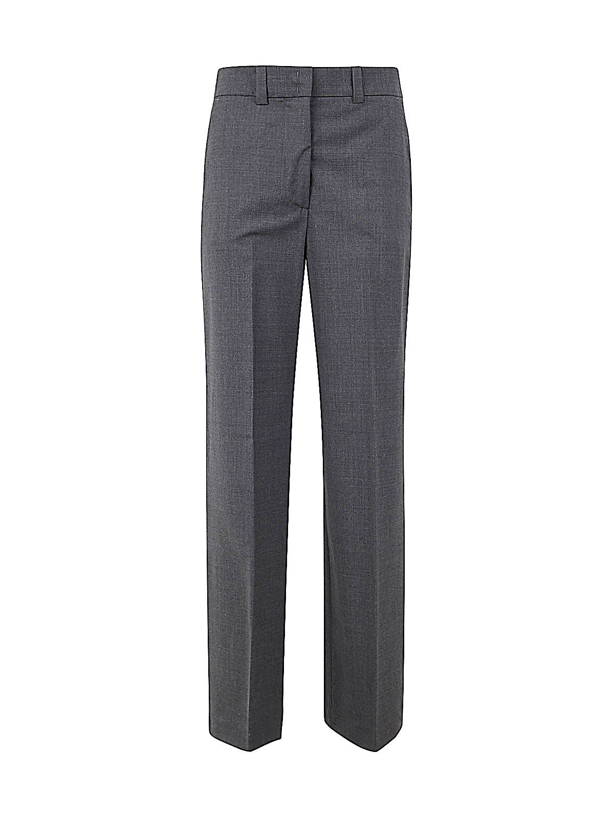 Seventy Straight Trousers With Large Leg In Asphalt