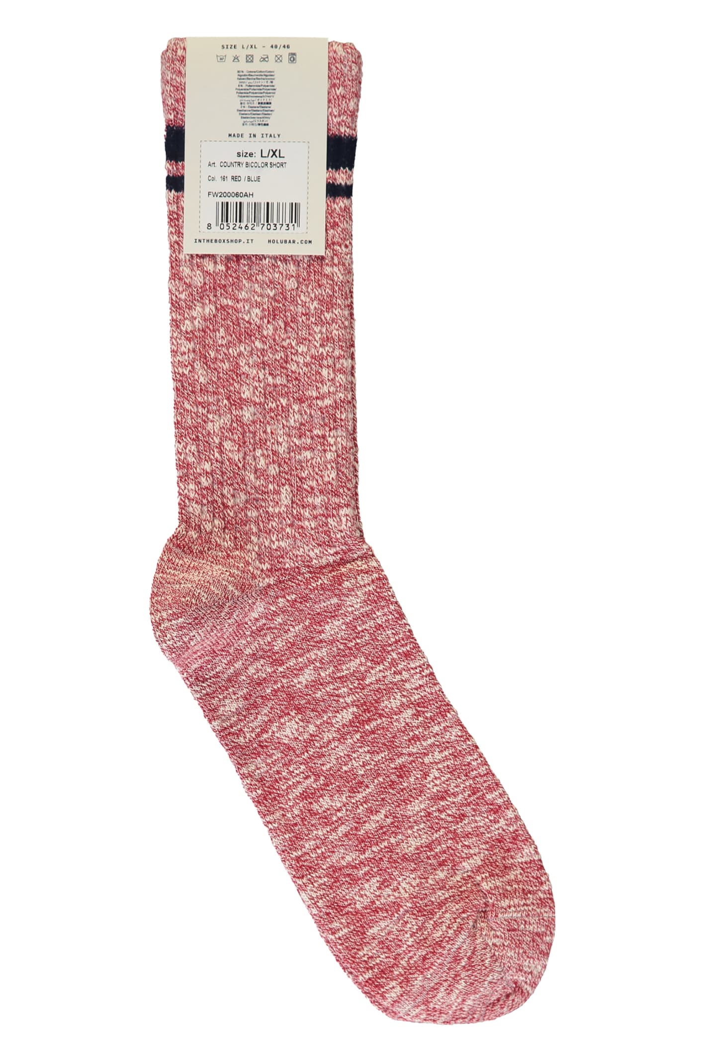 Holubar Cotton Socks In Red