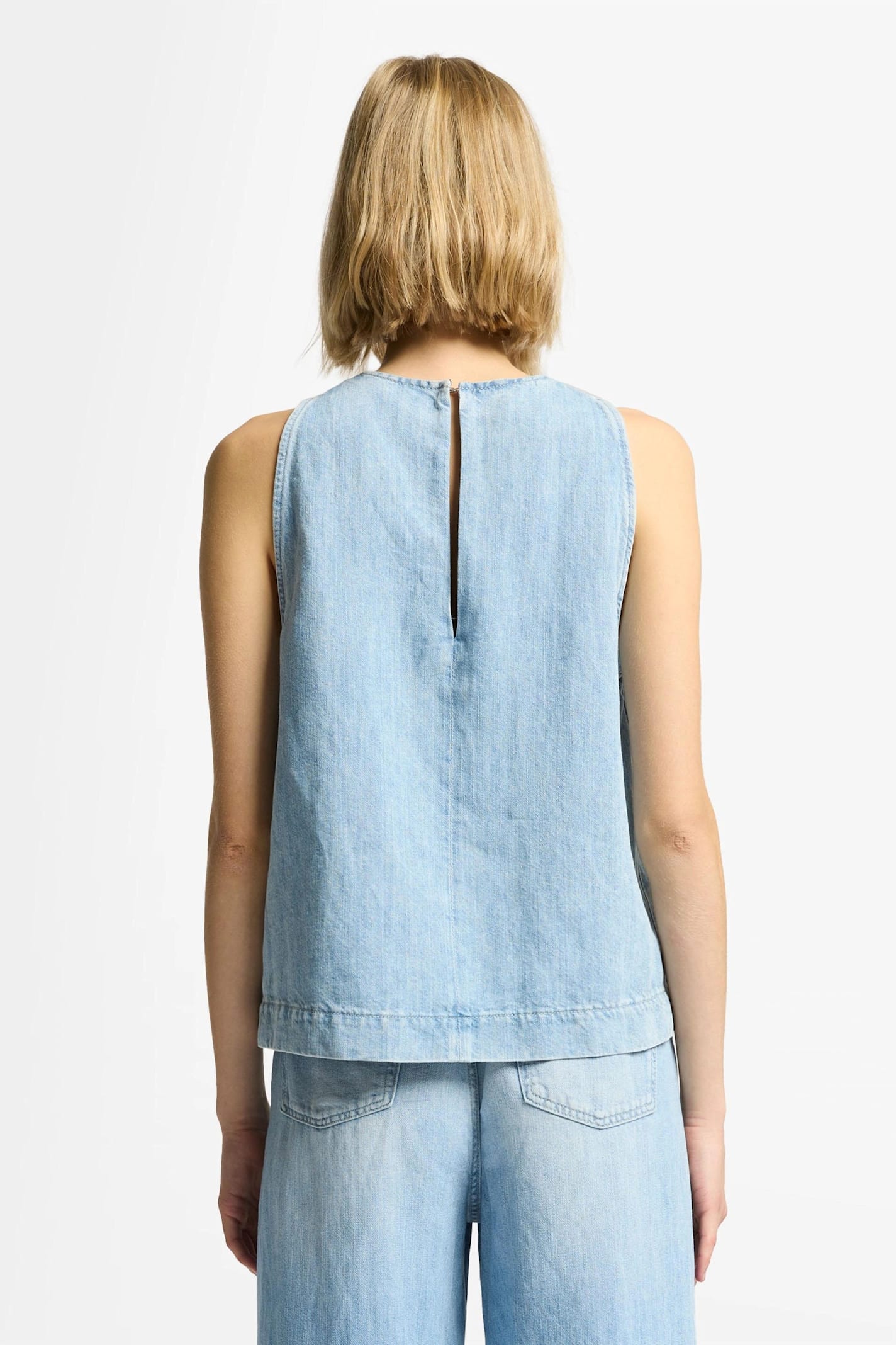 7 For All Mankind Kansas Denim Top