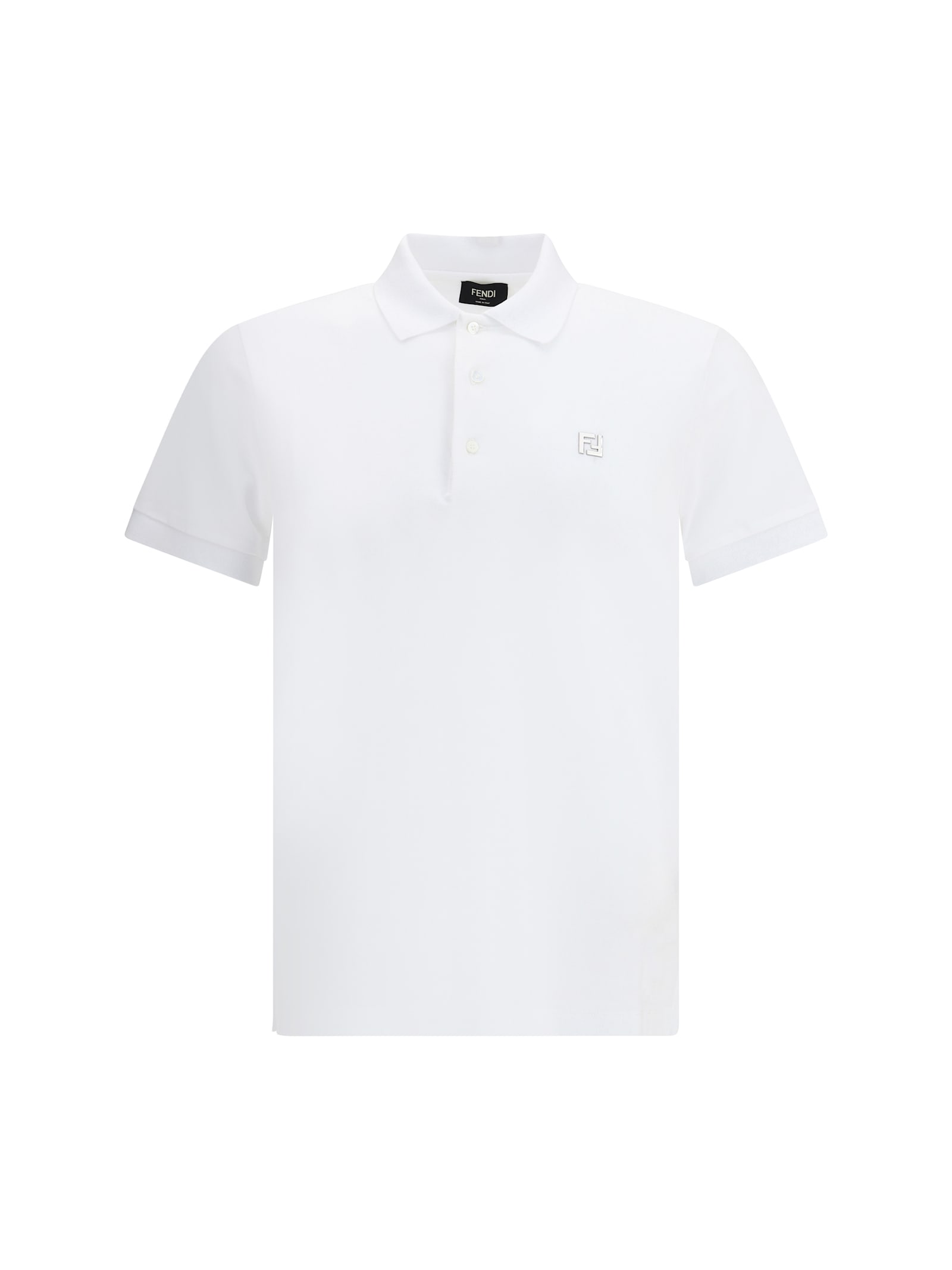 Fendi Polo Shirt In White