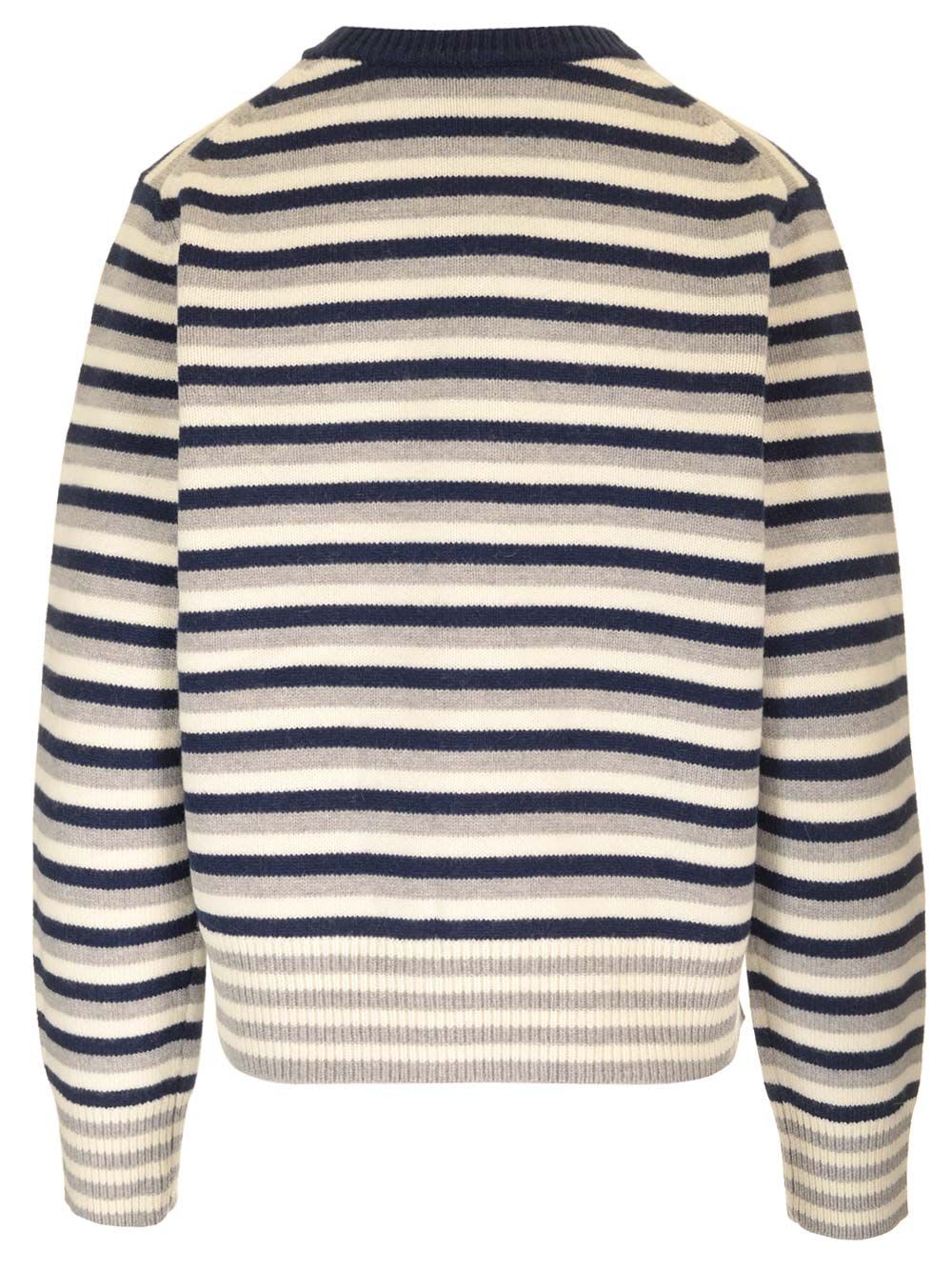 Shop Maison Kitsuné Intarsia Sweater In Multicolor