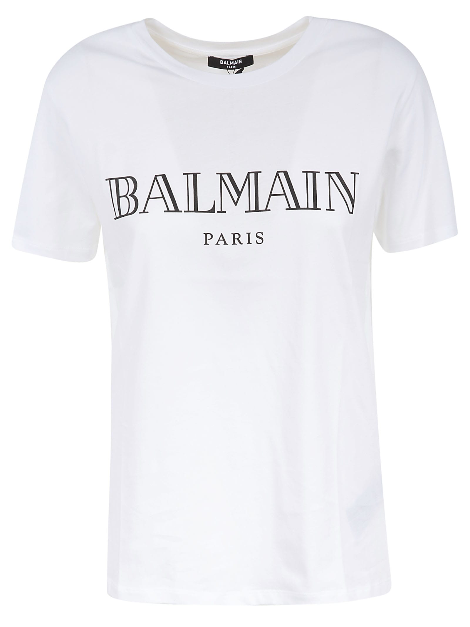 Balmain Short-sleeve Logo Print T-shirt In Black | ModeSens