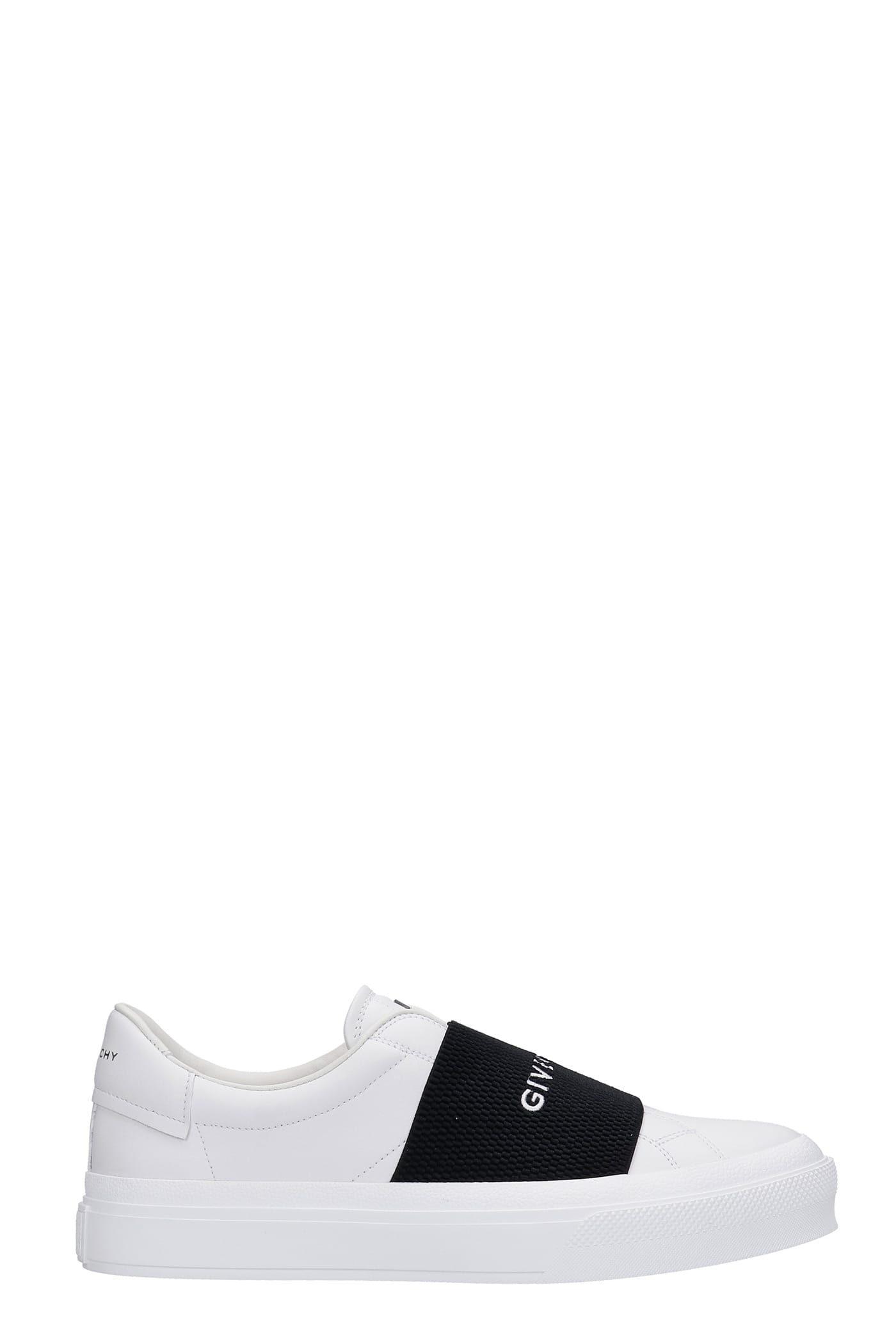 Givenchy City Court Sneakers In White Leather