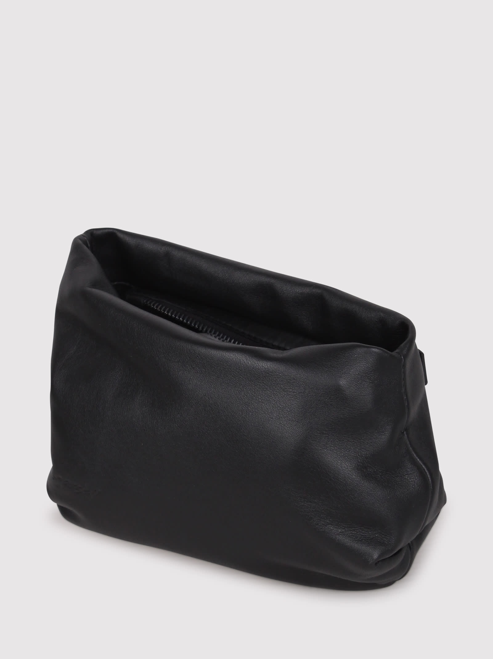 Shop Marsèll Marsell Asymmetric Suede Shoulder Bag