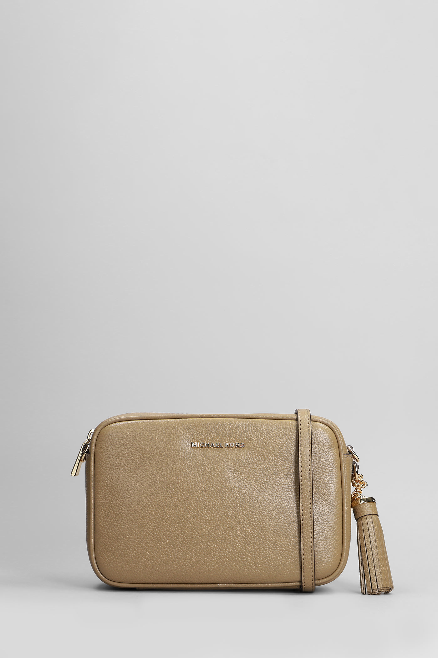 Jet Set Shoulder Bag In Taupe Leather