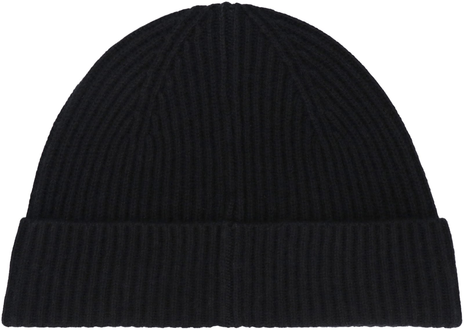 Hugo Boss Logo-patch Knitted Beanie Hat In Black