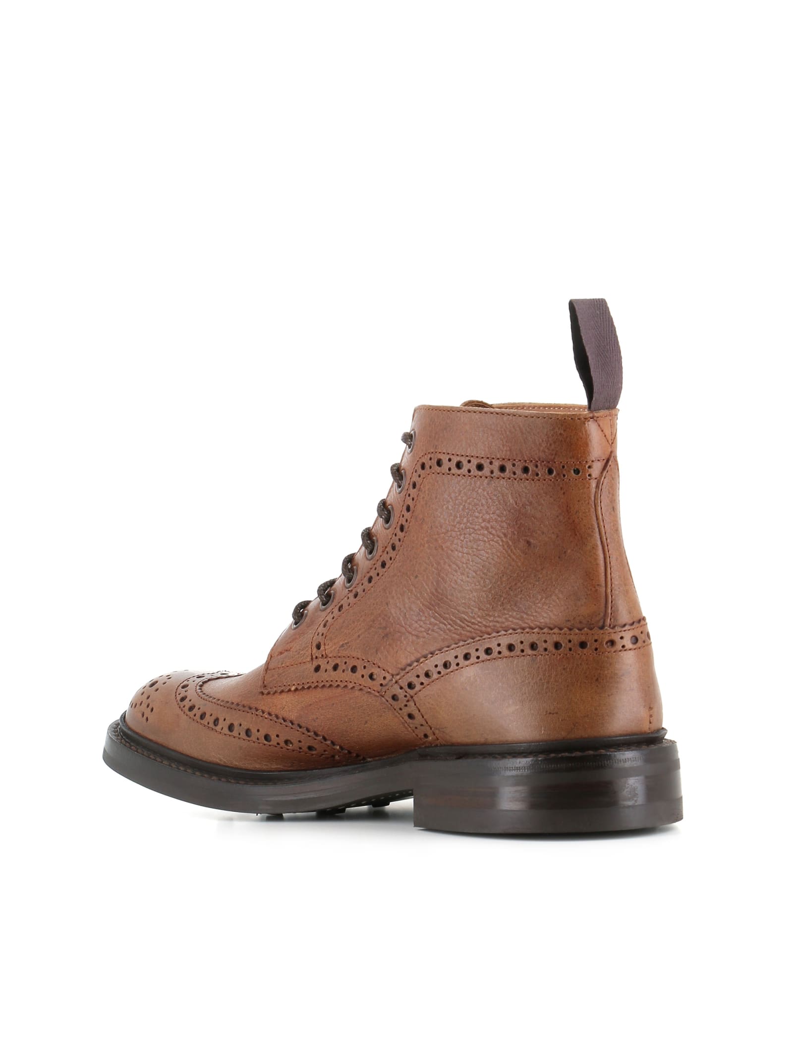 Shop Tricker's Lace-up Boot Stow In Cognac