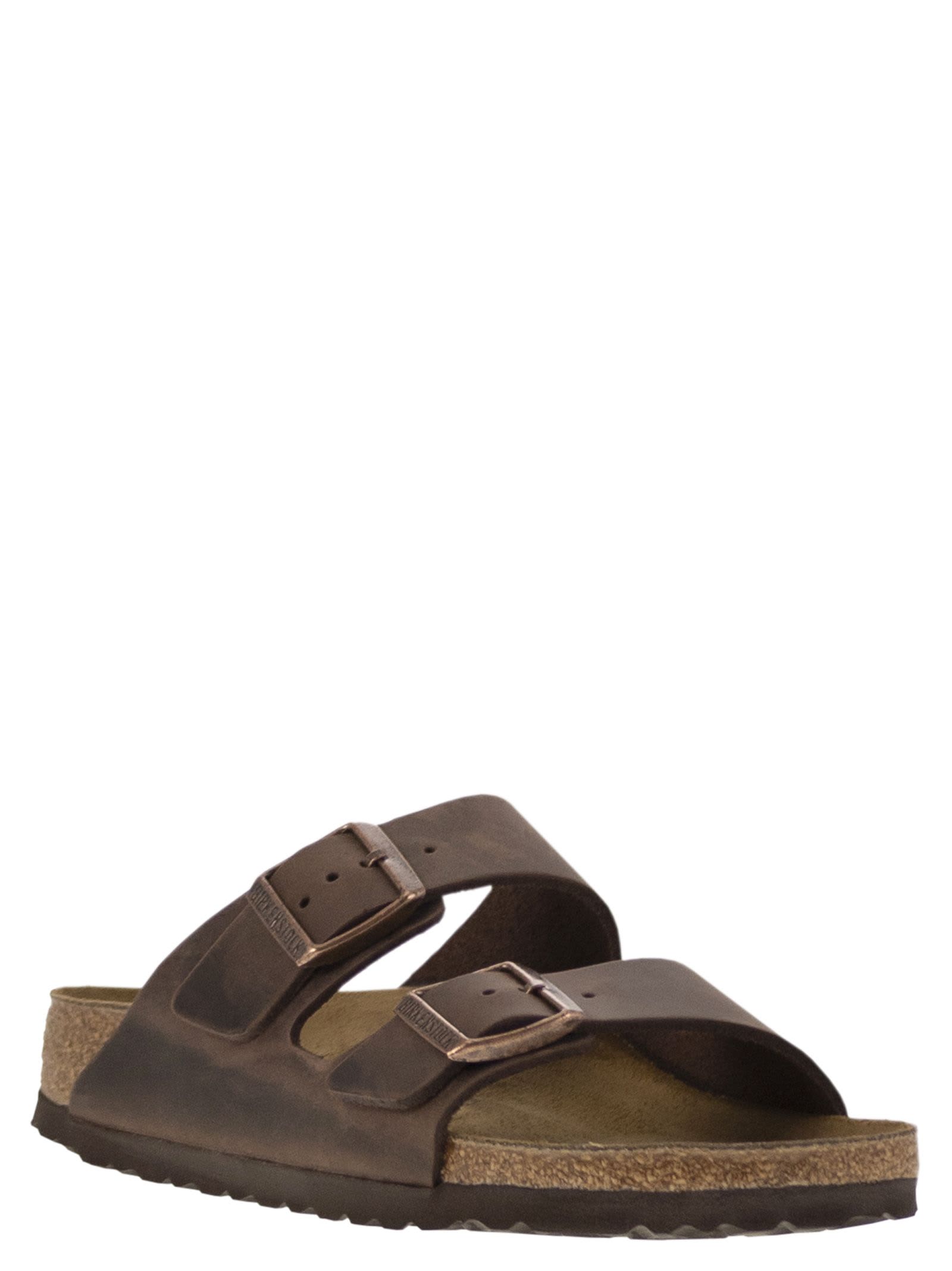 Birkenstock Arizona - Leather Slipper In Brown