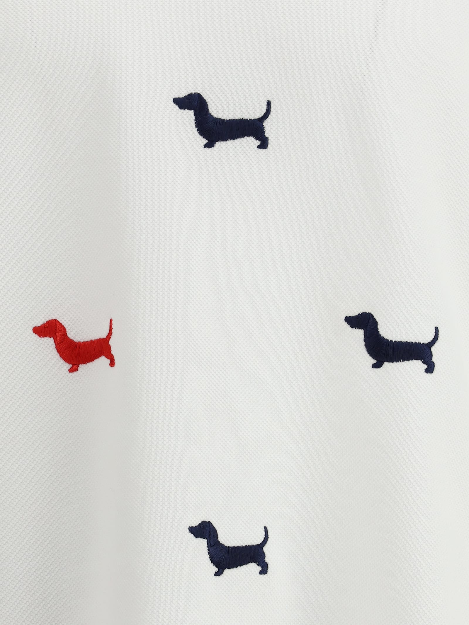 Thom Browne T-shirt With Dachshunds In White