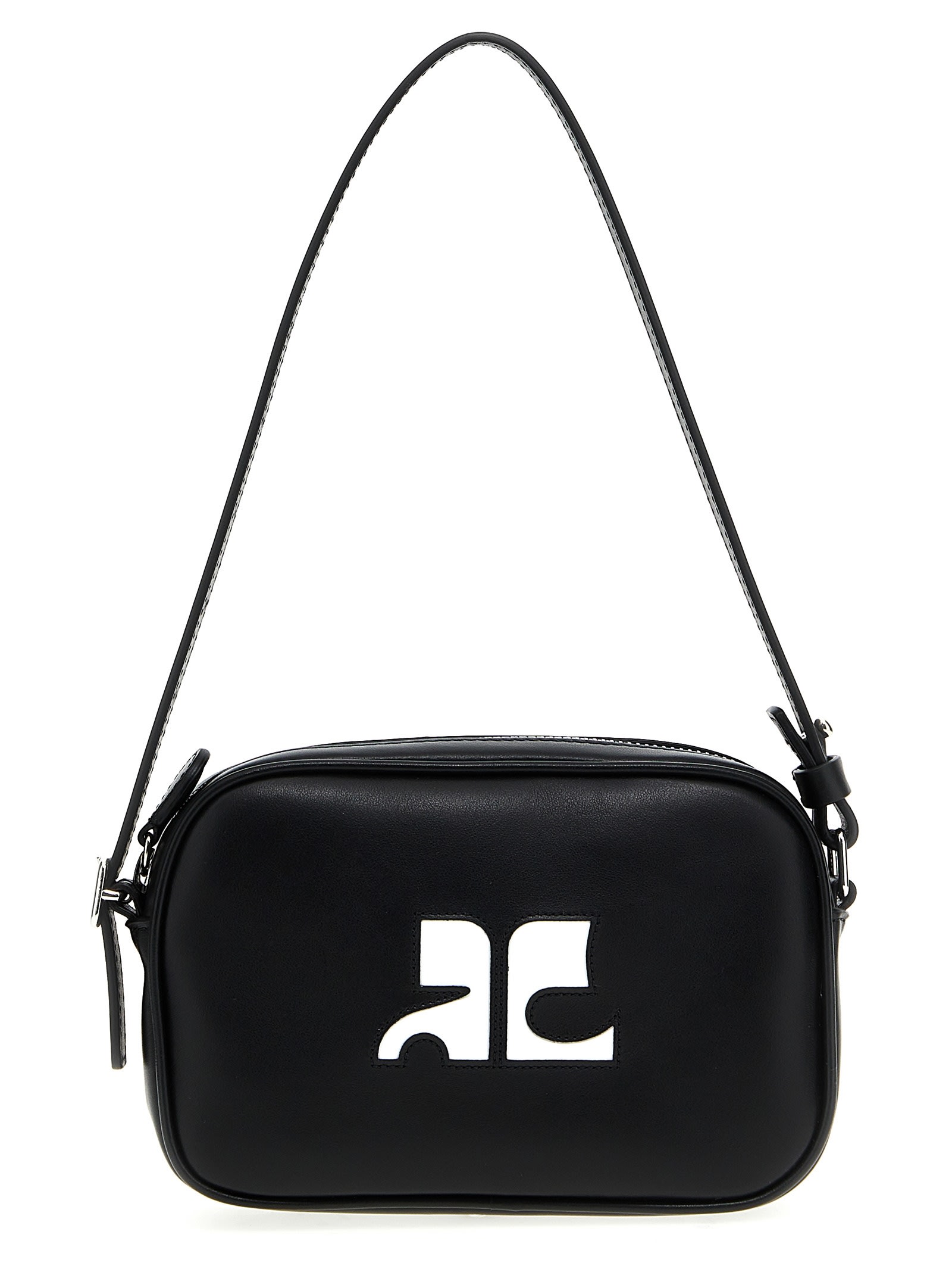 Courrèges slim Leather Camera Bag Shoulder Bag