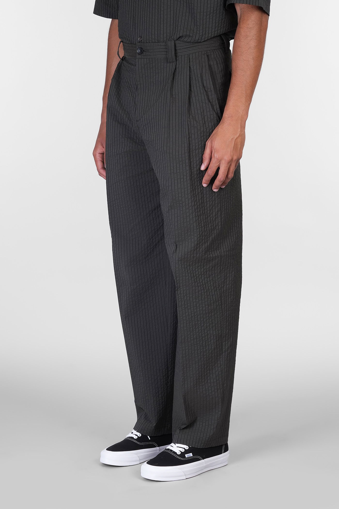 Maison Kitsuné Pants In Black Polyester