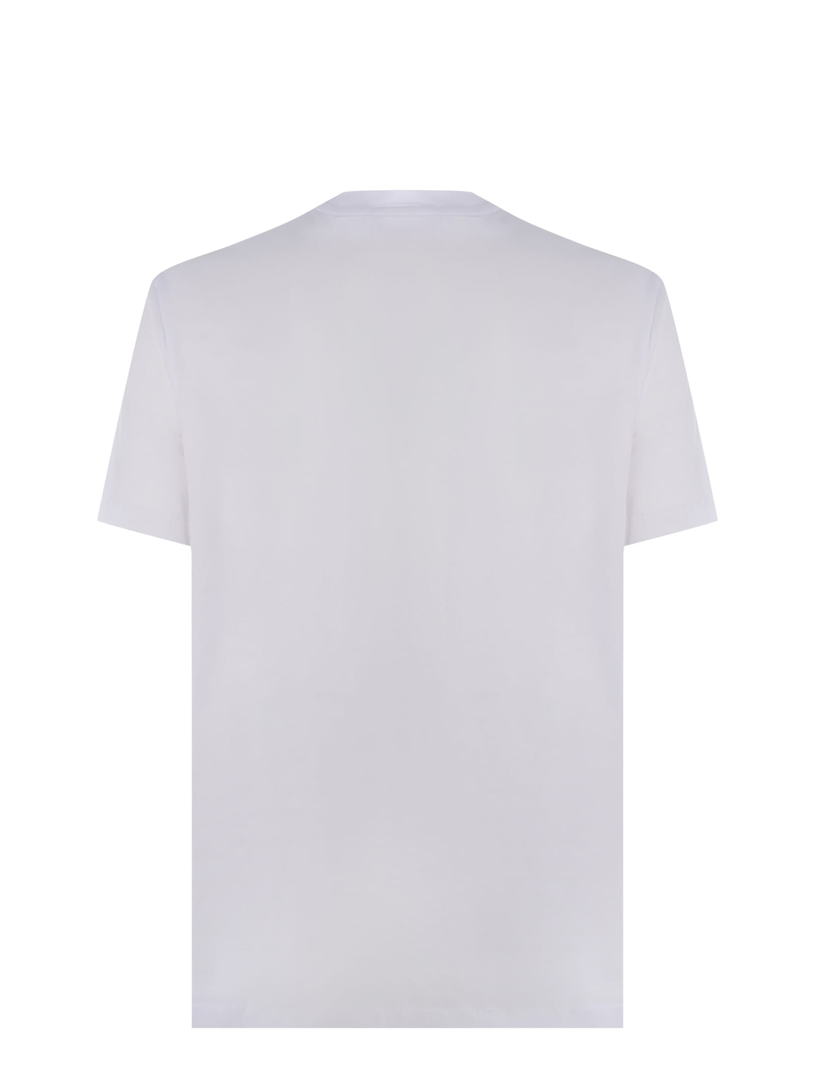 Shop Emporio Armani T-shirt  Made Of Cotton In Bianco