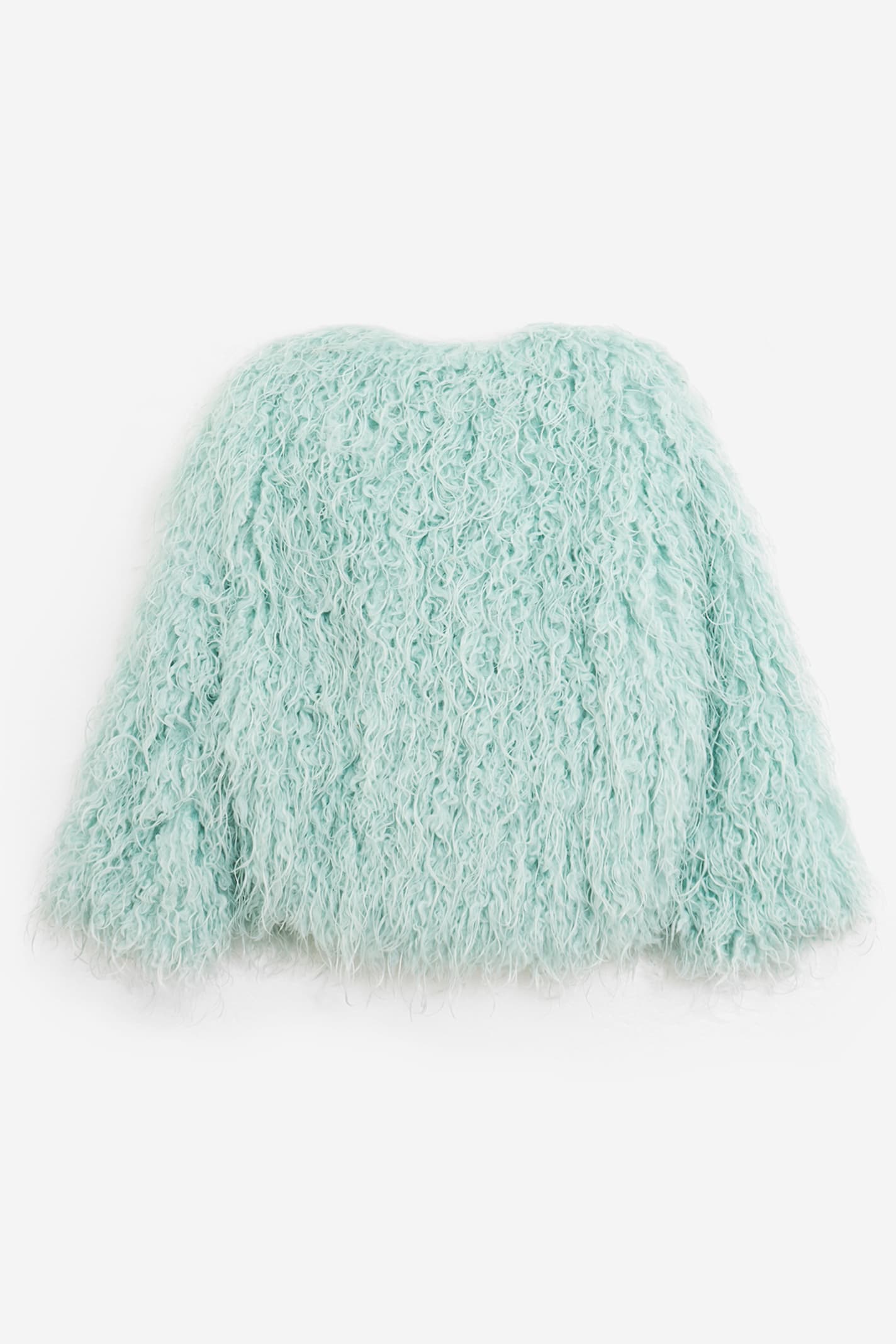 Forte Forte Wave Faux-fur Jacket In Blue