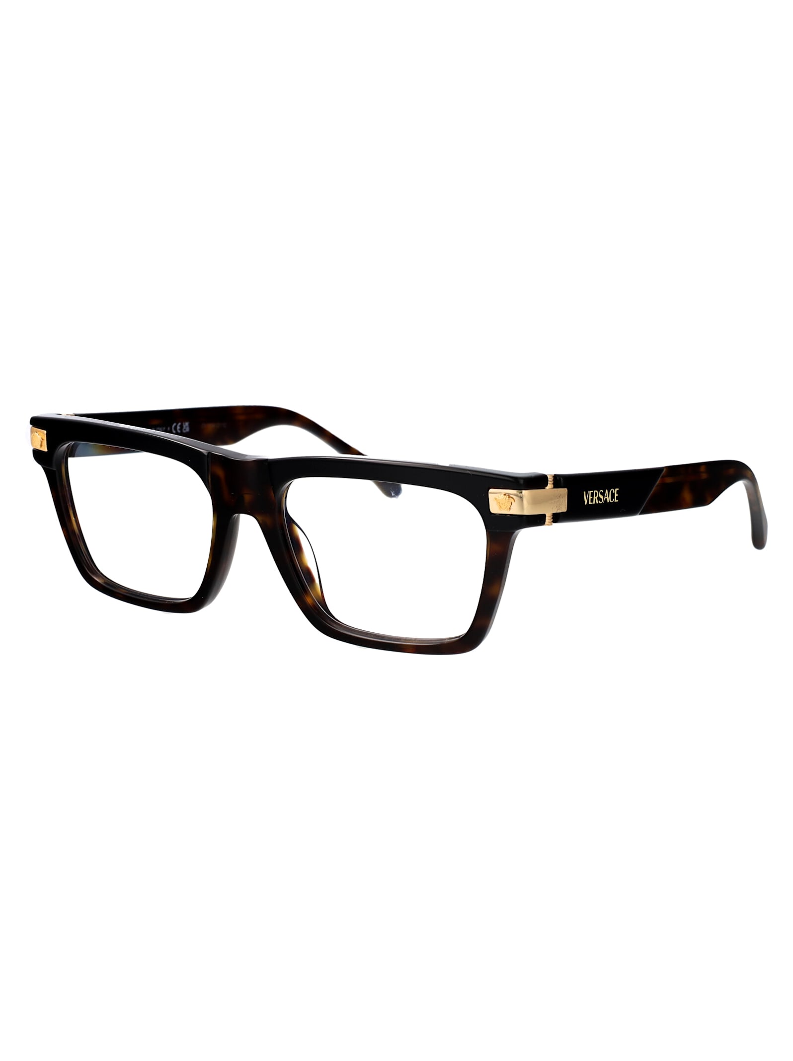 Shop Versace 0ve3354 Glasses In 5466 Top Black/havana