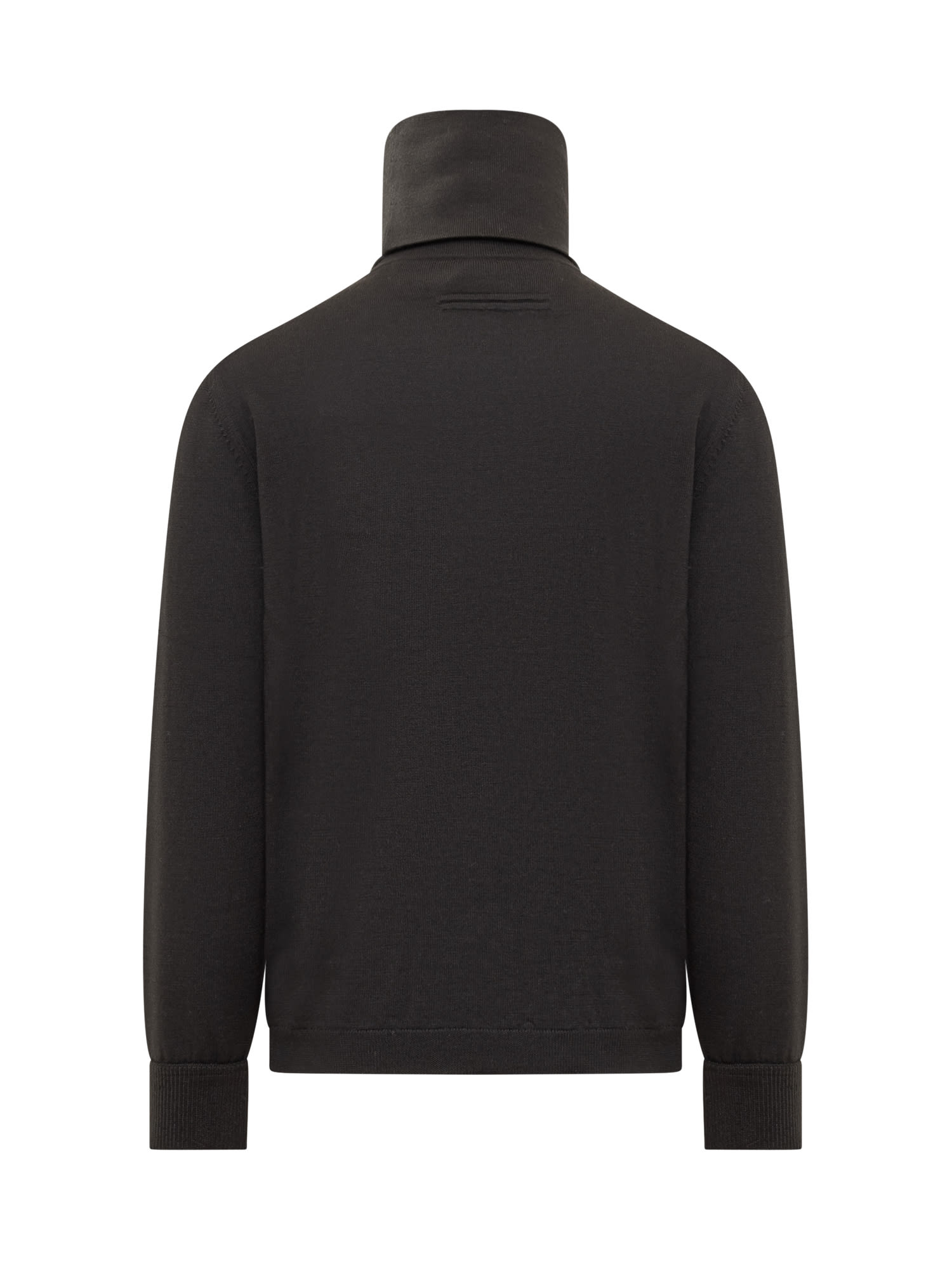 Shop Zegna Turtleneck Sweater In Nero