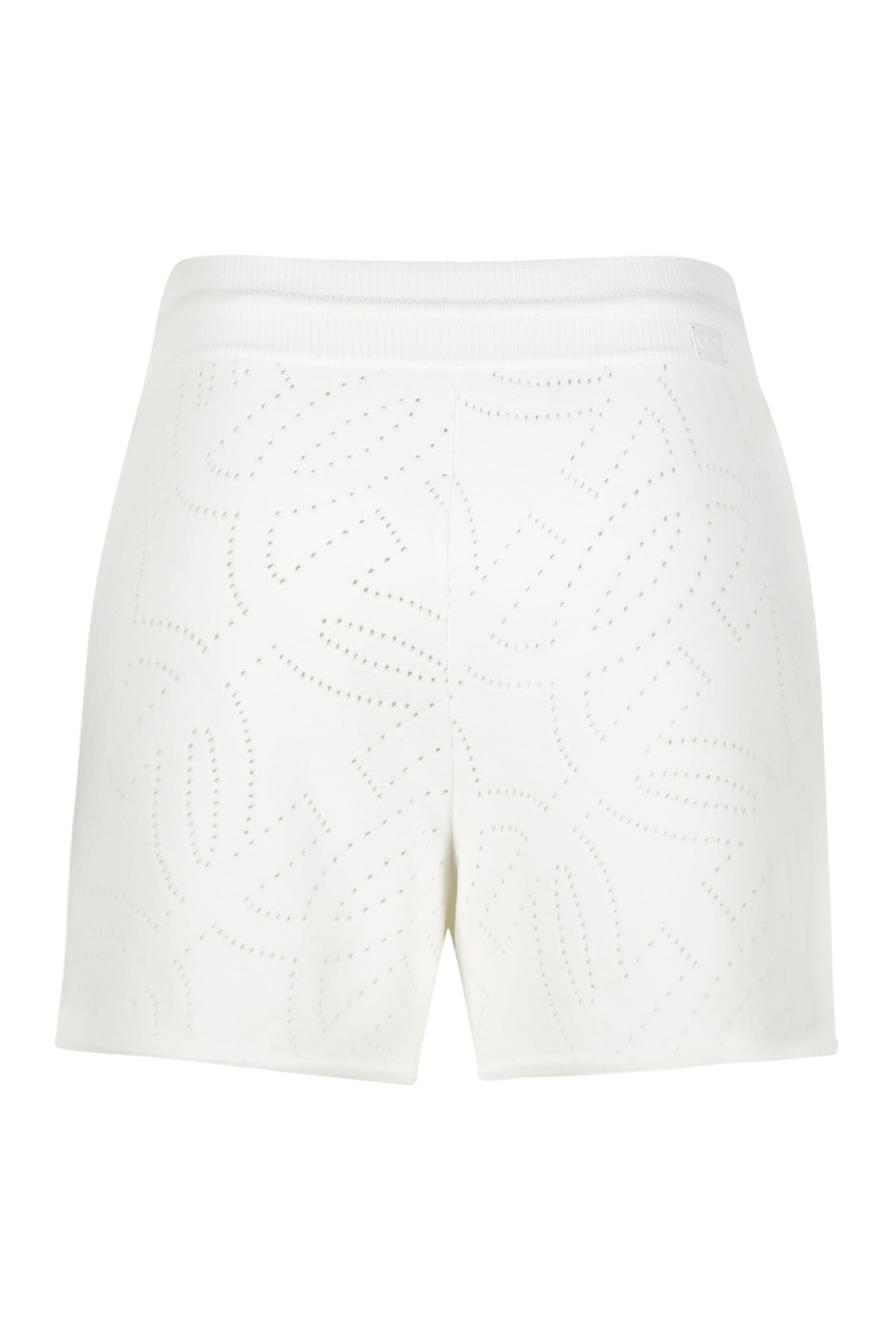 Shop Ferragamo Techno Fabric Shorts In White