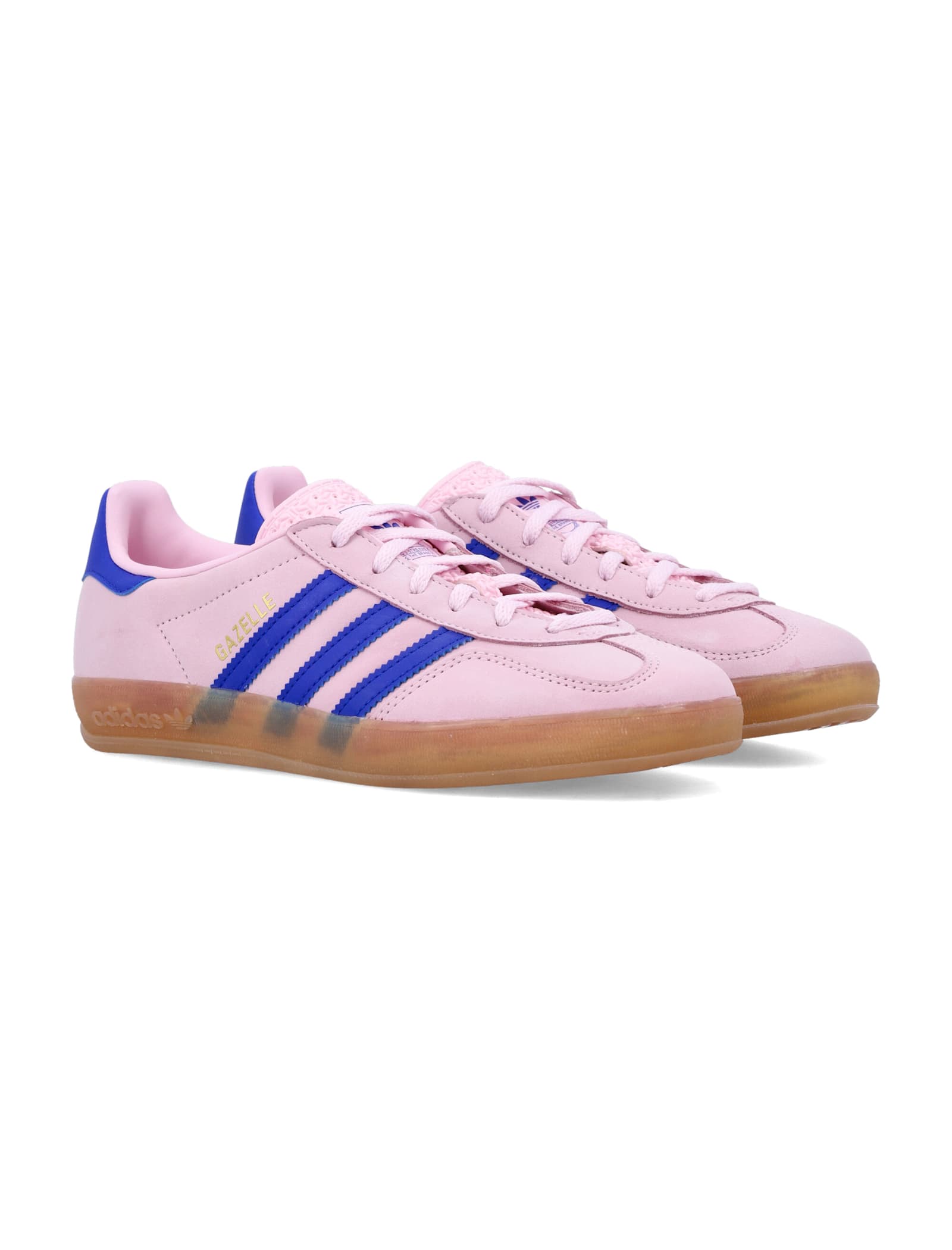Adidas Originals Gazelle Indoor Sneakers In Pink And Blue In Pink