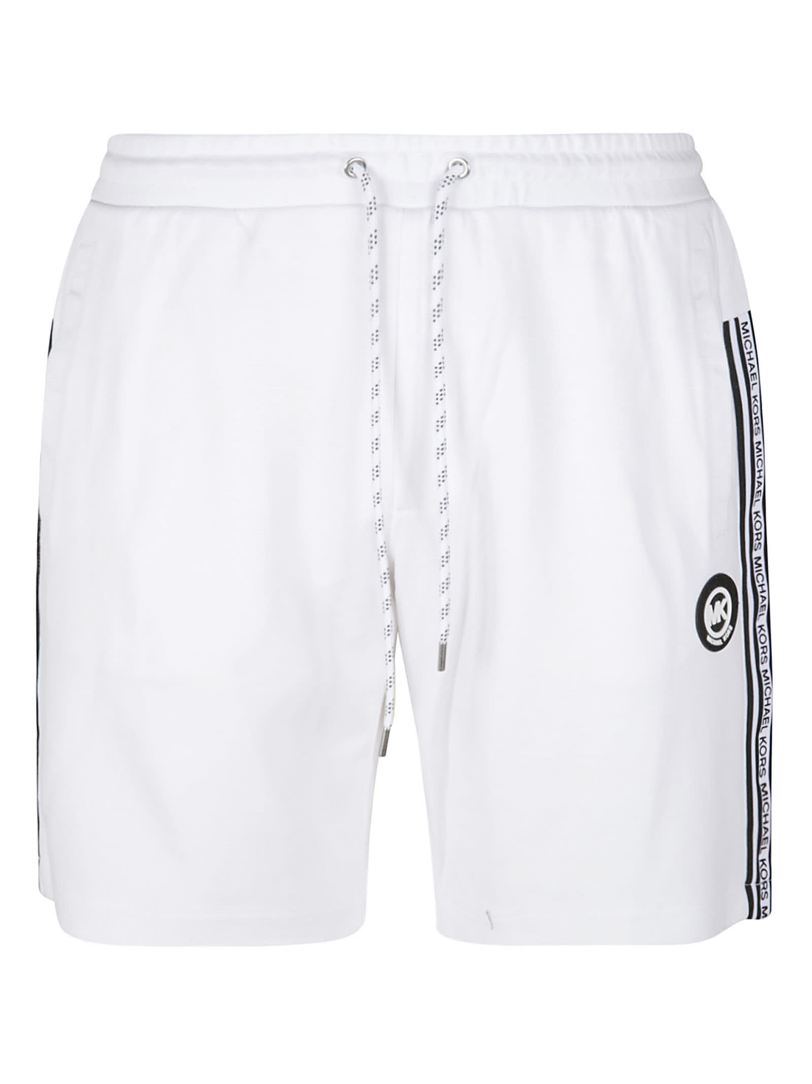 Michael Kors Logo Patched Side Stripe Shorts