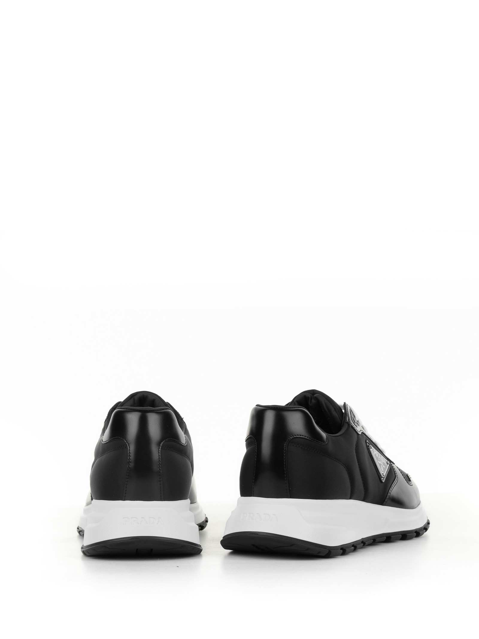 Shop Prada Prax 01 Sneakers In Re-nylon In Nero