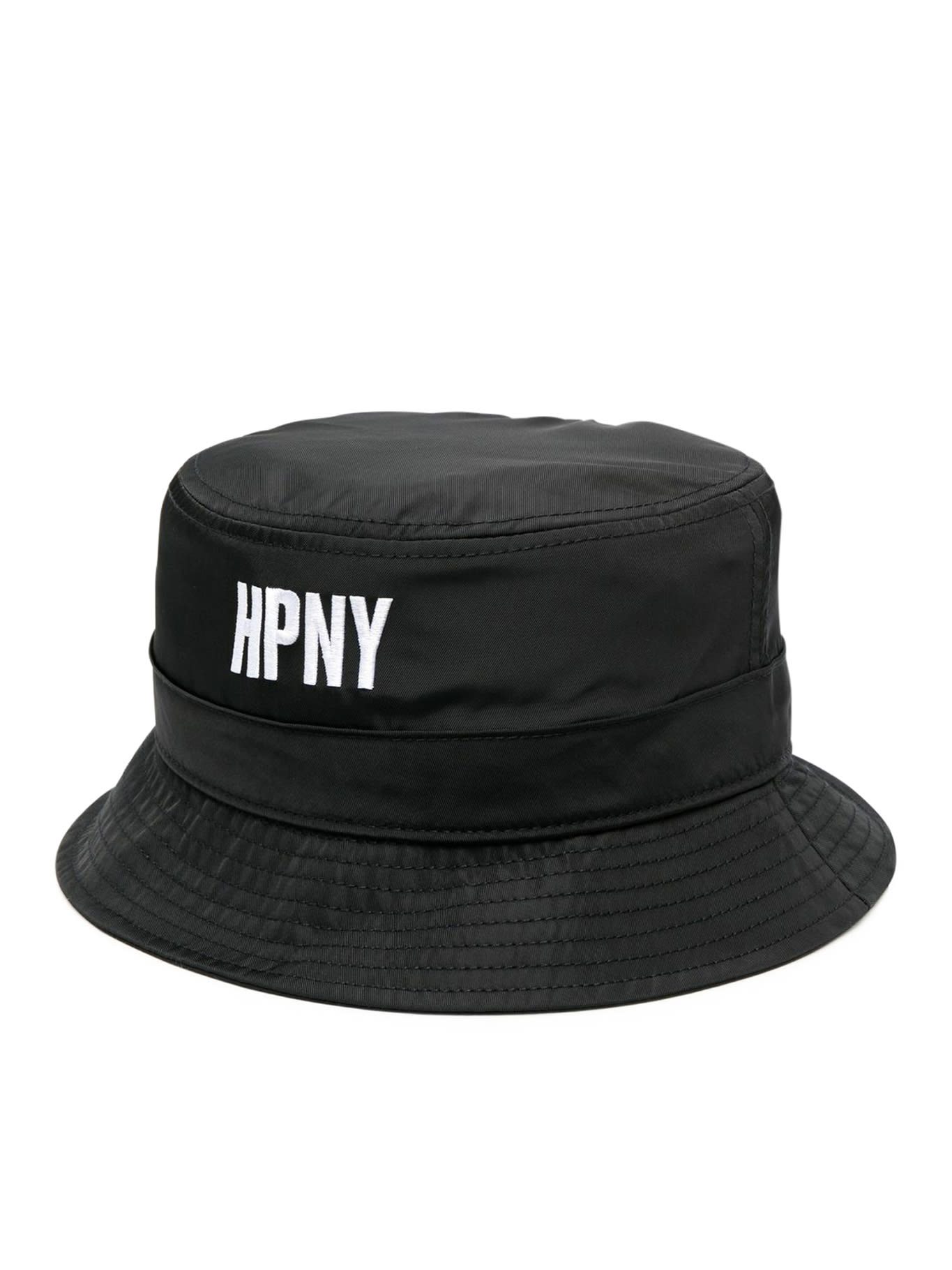 HERON PRESTON Hpny Emb Nylon Bucket Hat Black White