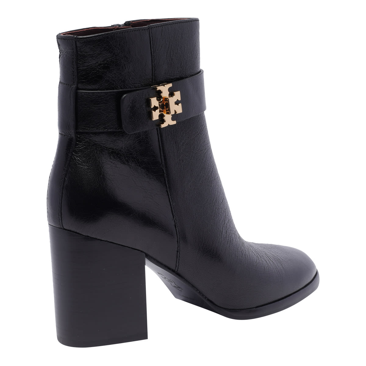 Shop Tory Burch Logo Pump Boots In Black