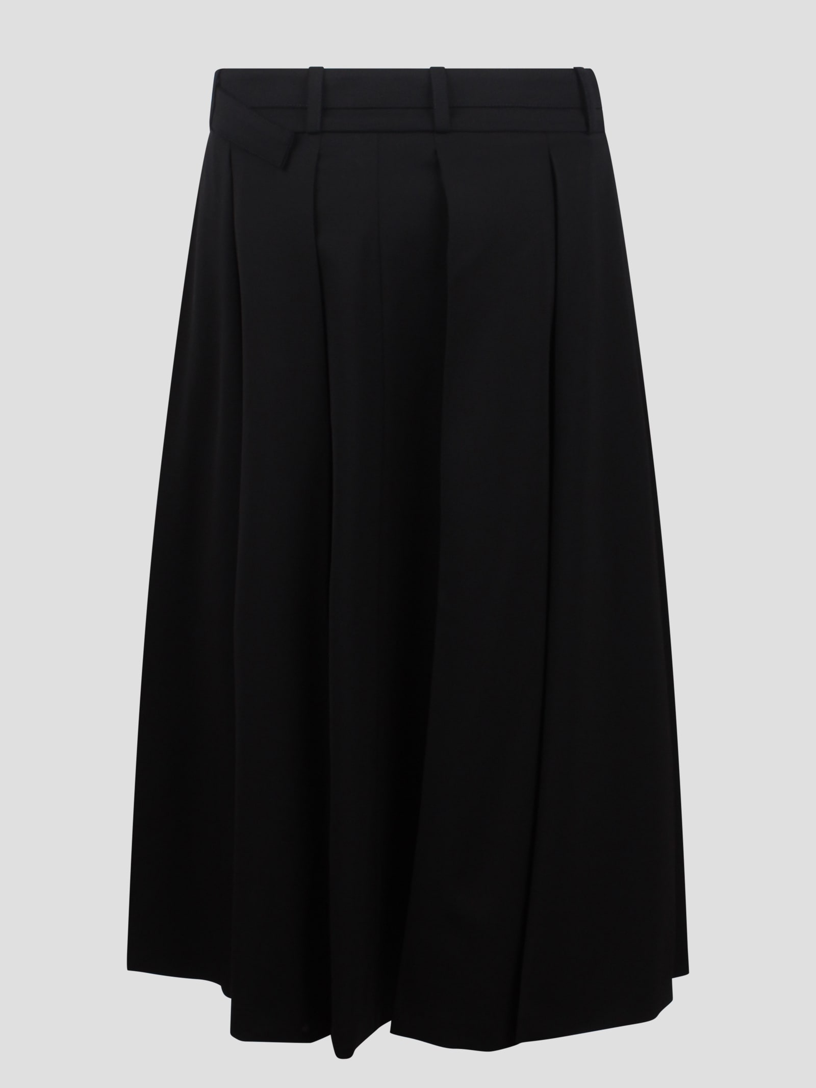 Shop Patou Pleated Midi Skirt