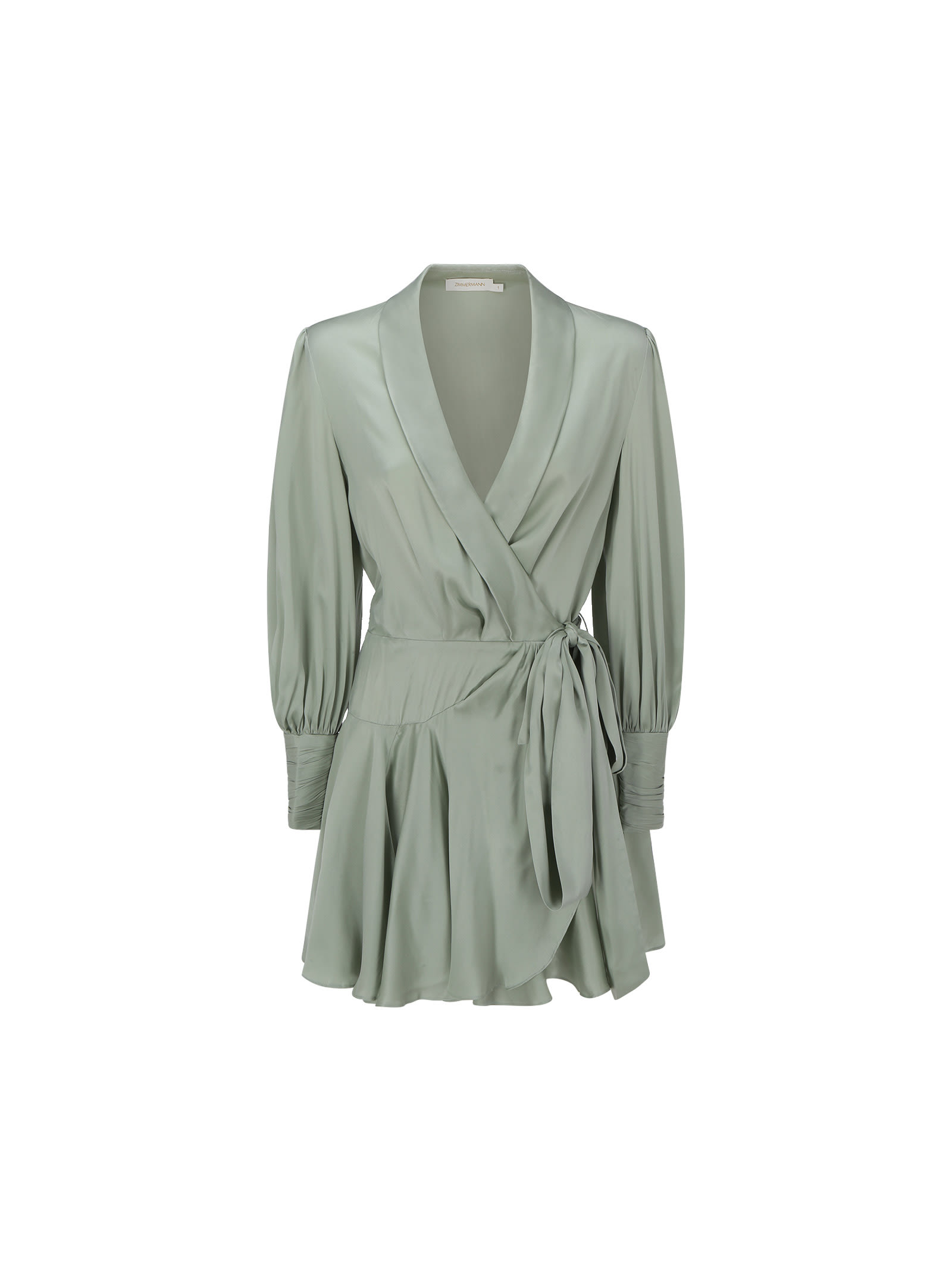 Zimmermann Midi Dress In Sage ModeSens