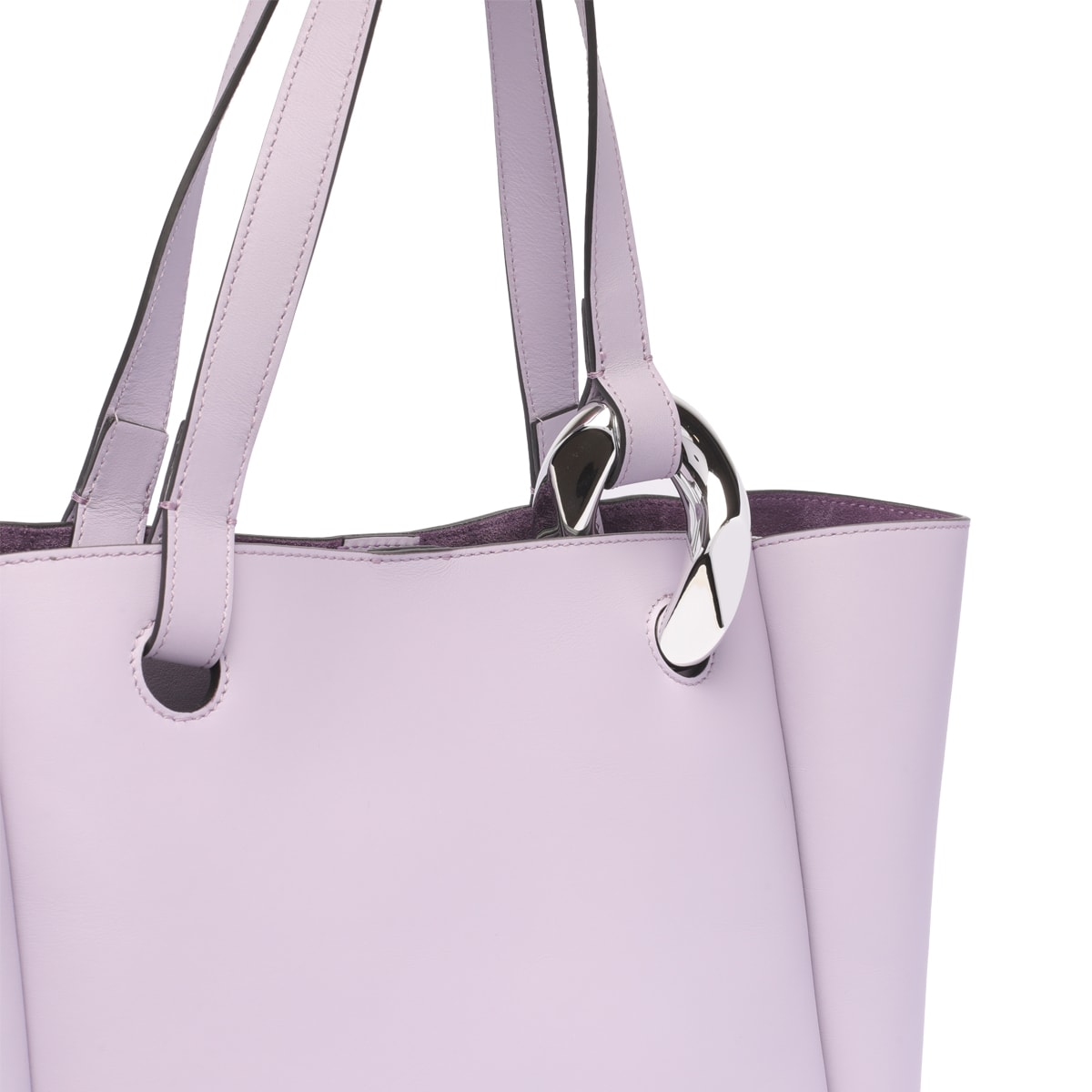 Shop Jw Anderson Chain Cabas Hand Bag In Lilac